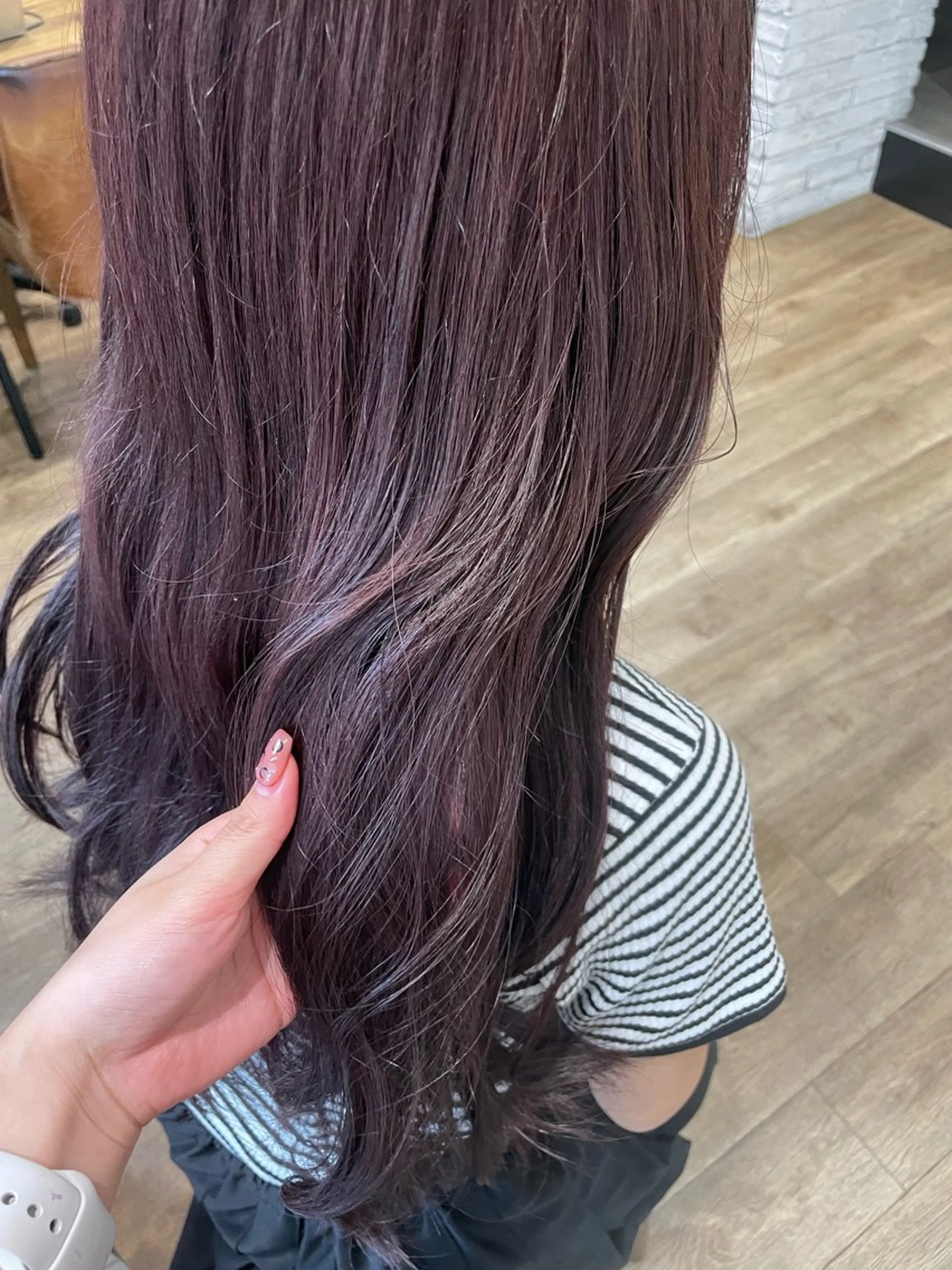 カラー ハイトーン縮毛/縮毛 なーな🎀🤍のヘアスタイル