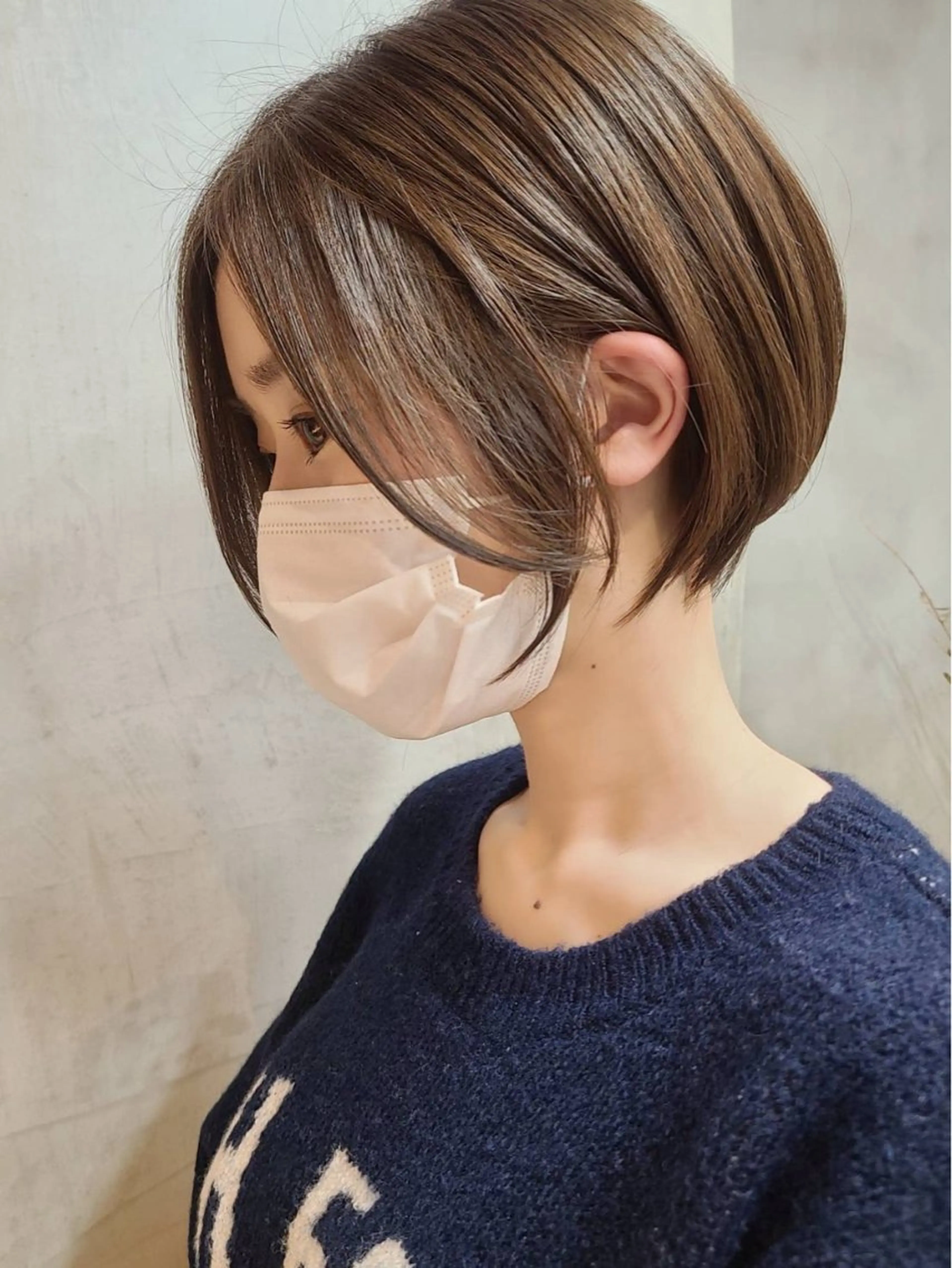 ショート カラー パーマ ヘアアレンジ ショートボブ ハンサムショート 丸みショート ボブ くびれヘア ショートヘア原宿 fifth コシのヘアスタイル