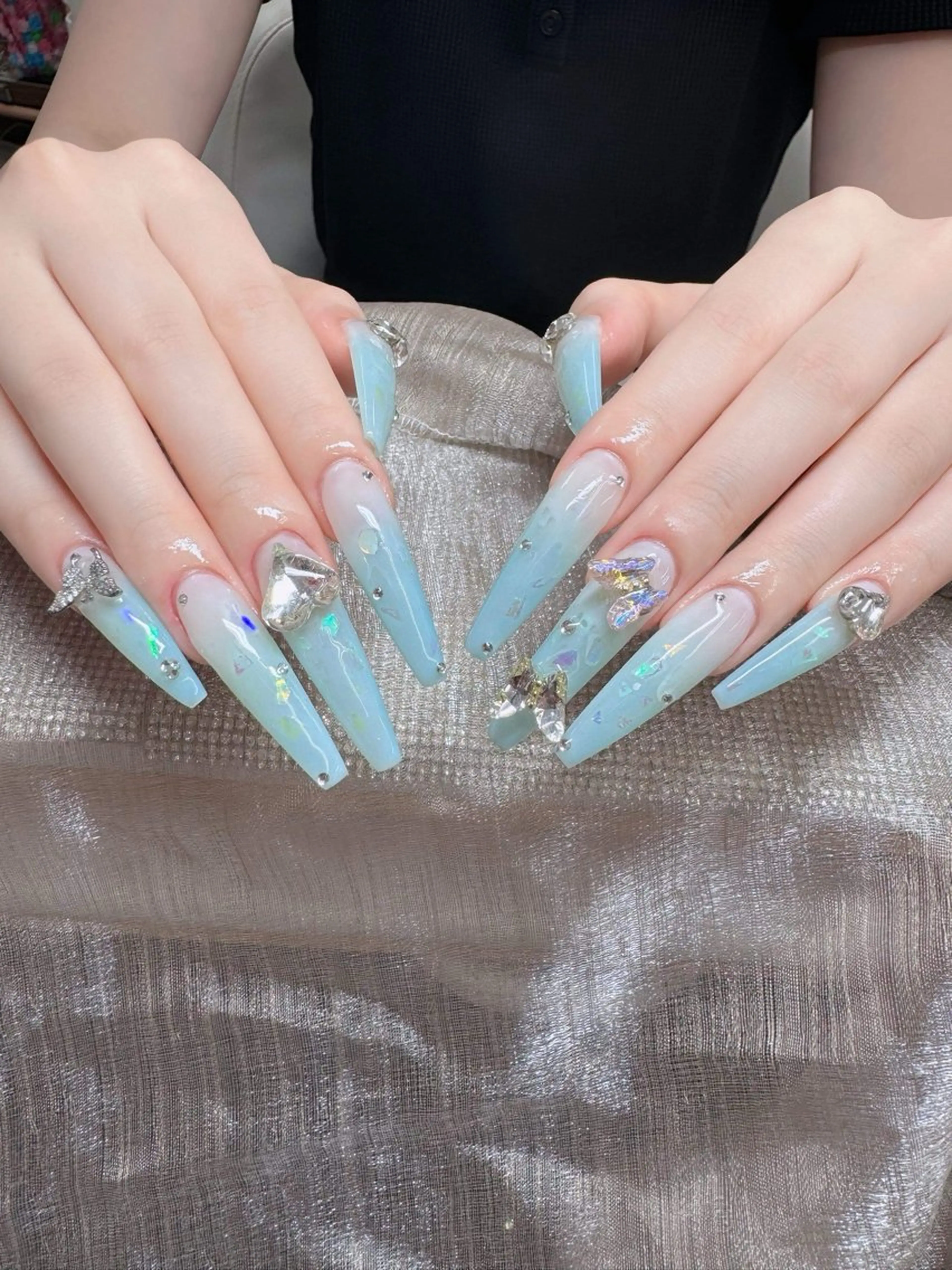 ネイル アートネイル 韓国ネイル 持ち込み ワンホンネイル ハンドネイル Lenie Nail Salonのネイルデザイン