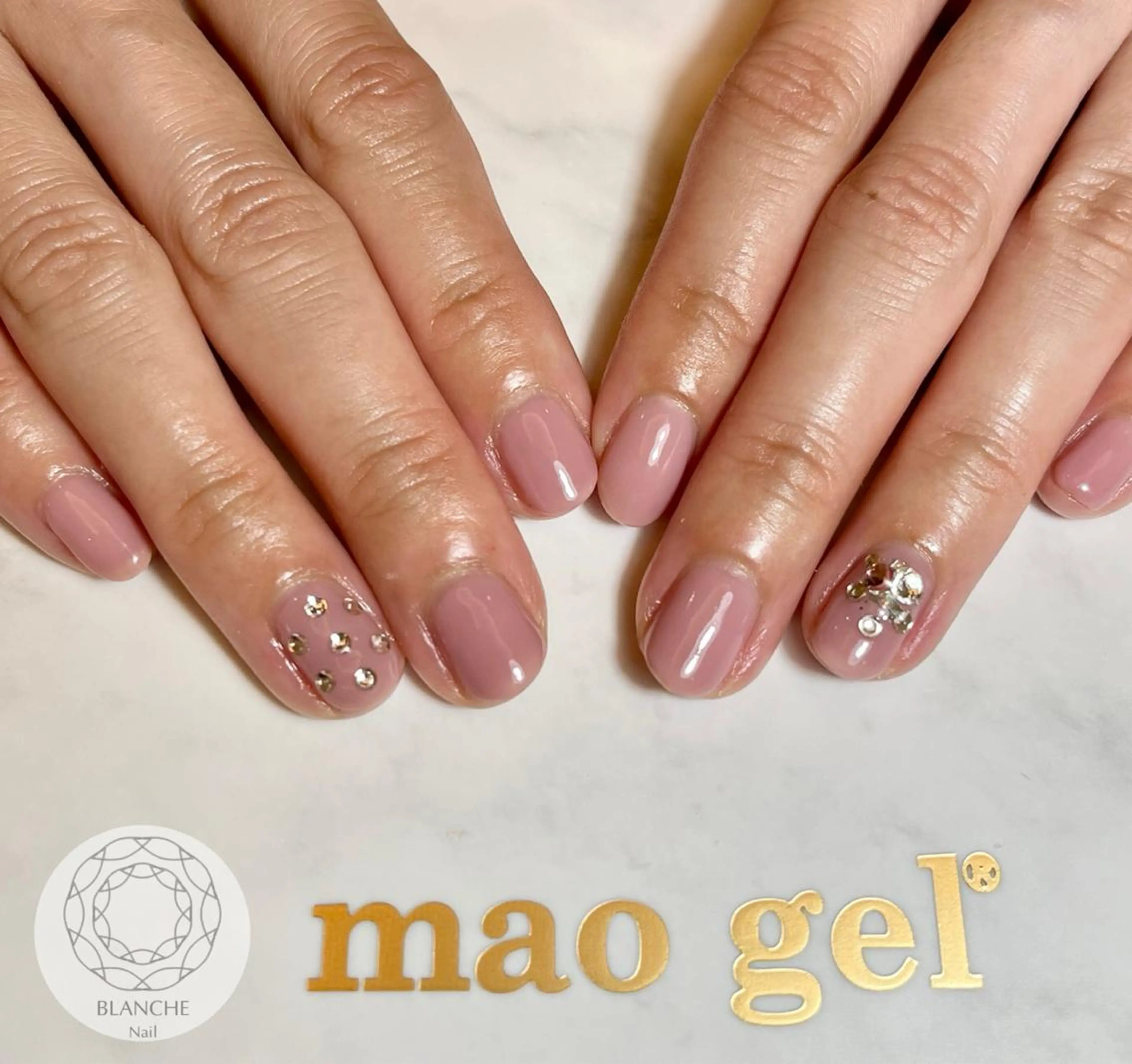 ネイル ジェルネイル オフィスネイル パラジェル シンプルネイル BLANCHE Nailのネイルデザイン
