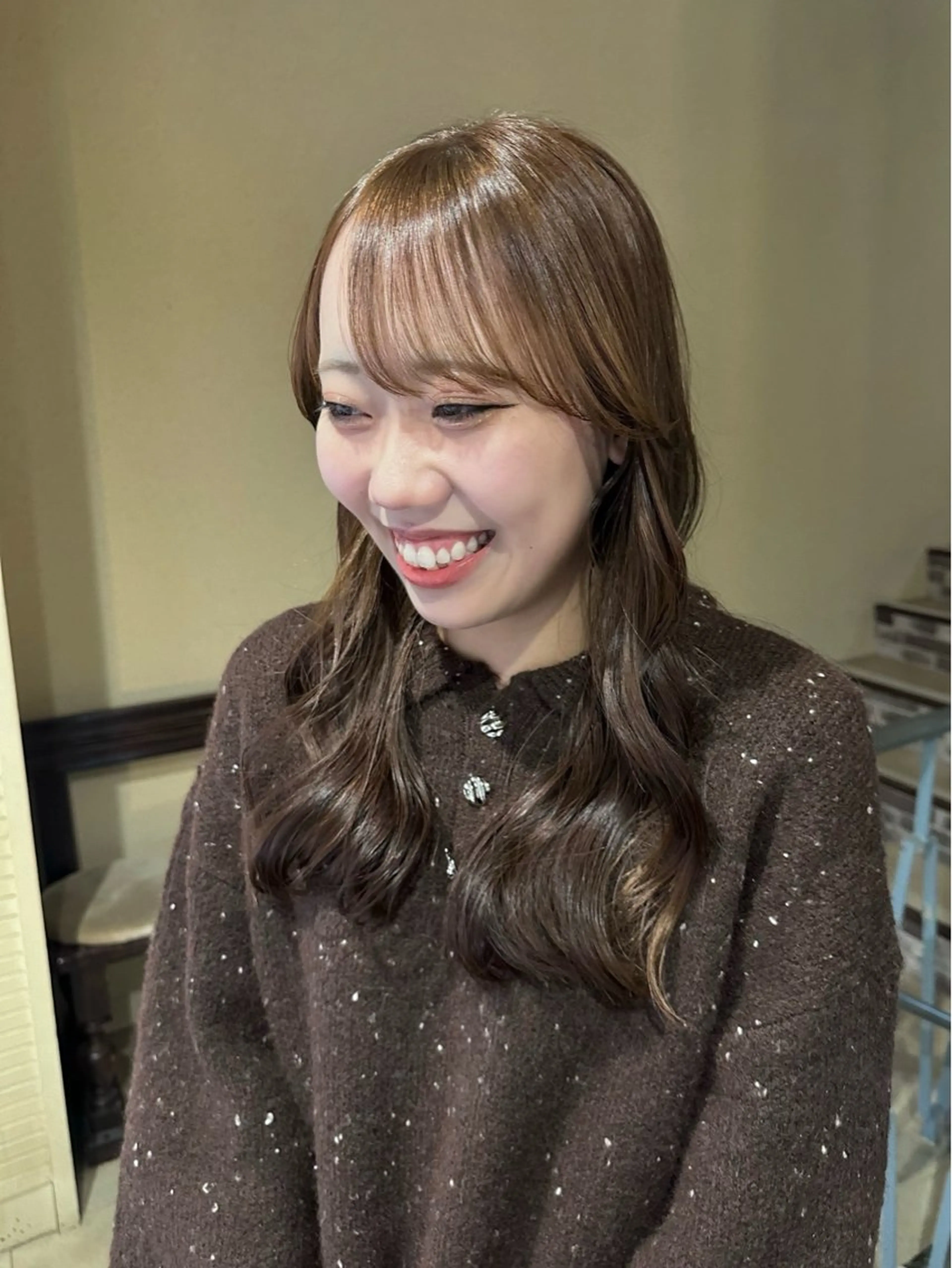 ロング カット ヘアカラー 四日市/レイヤー /似合わせカットのヘアスタイル