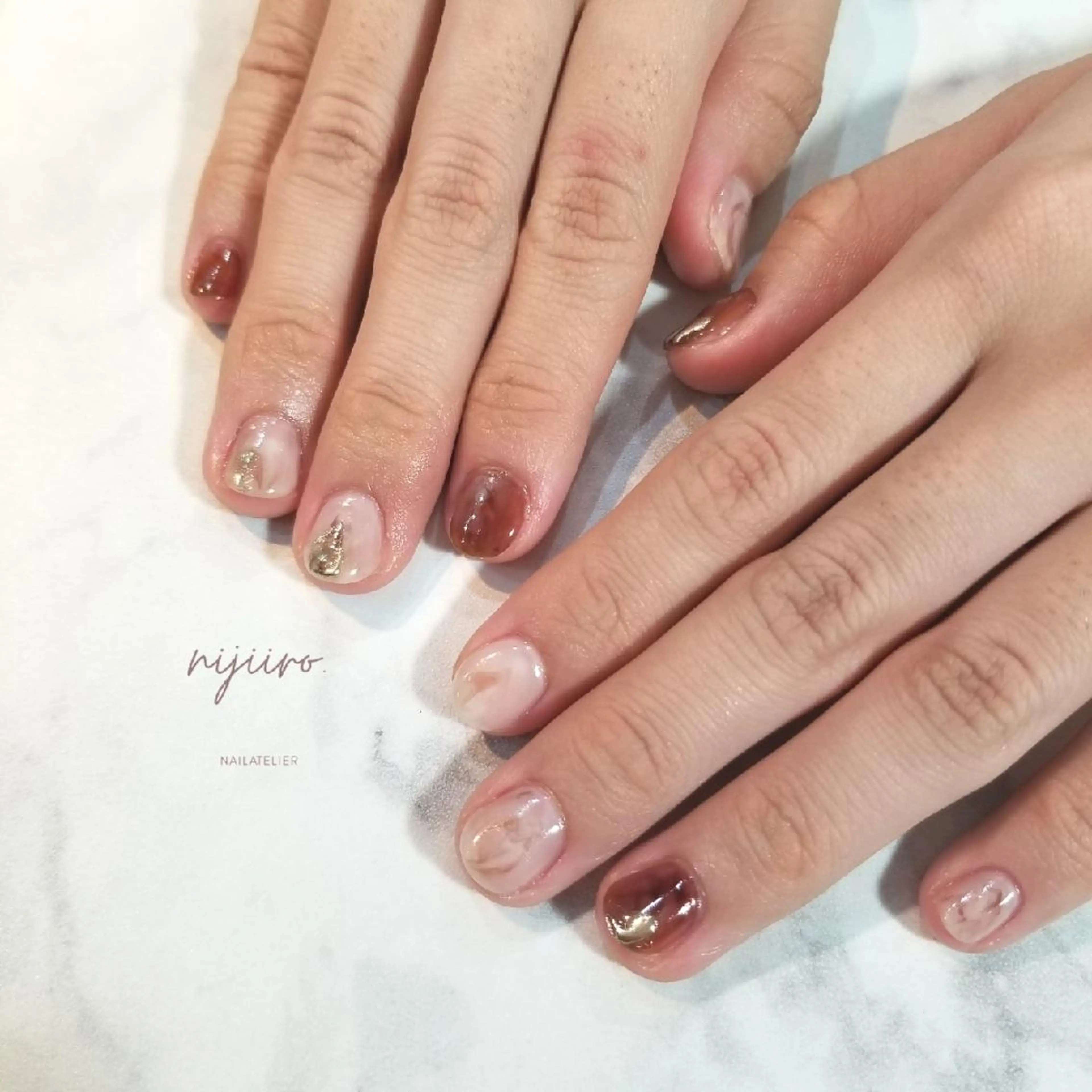 ネイル ニュアンスネイル ハンドネイル nijiiro🌈 サトウのネイルデザイン