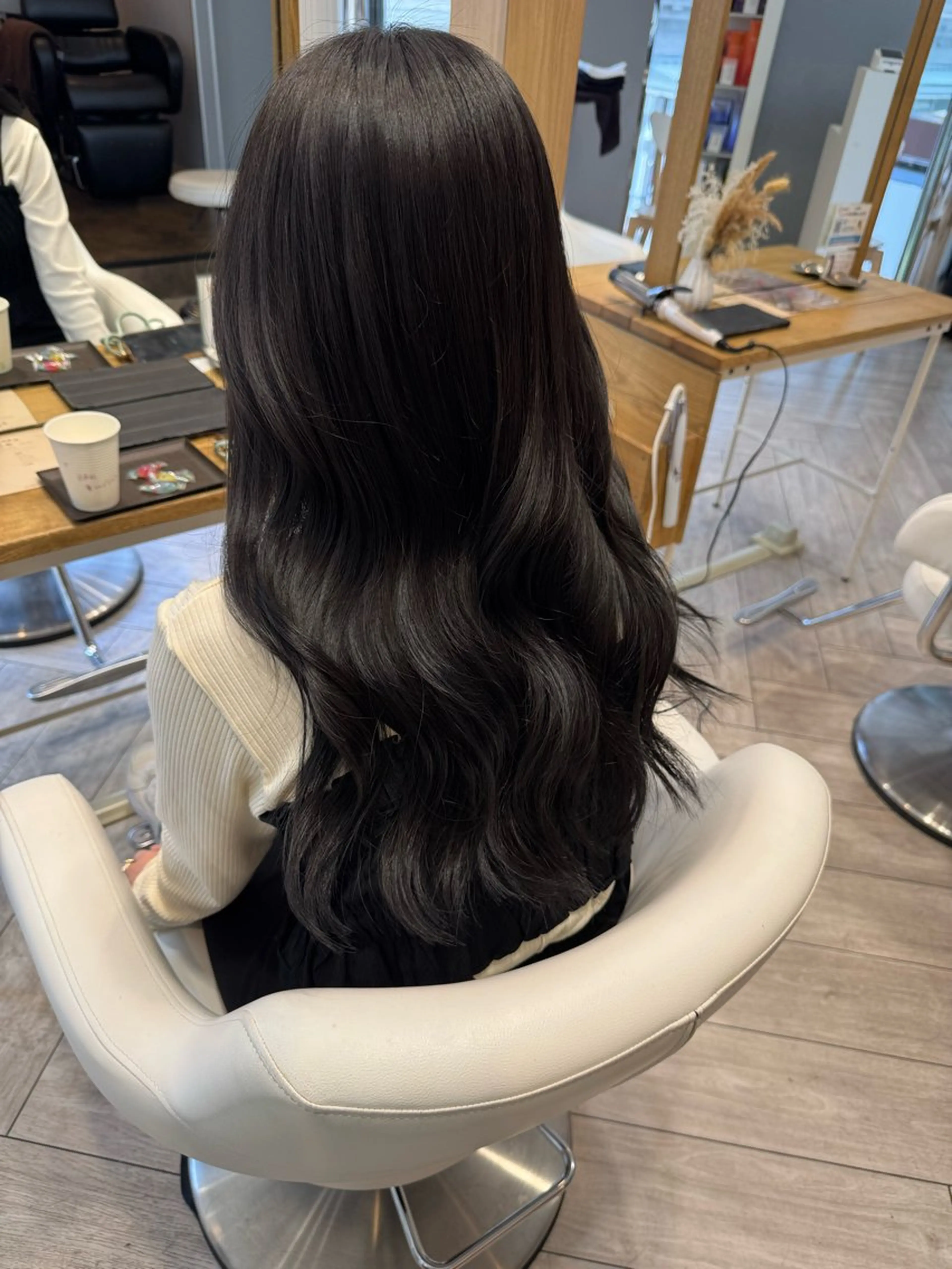 透明感カラー＋前処理トリートメントの写真