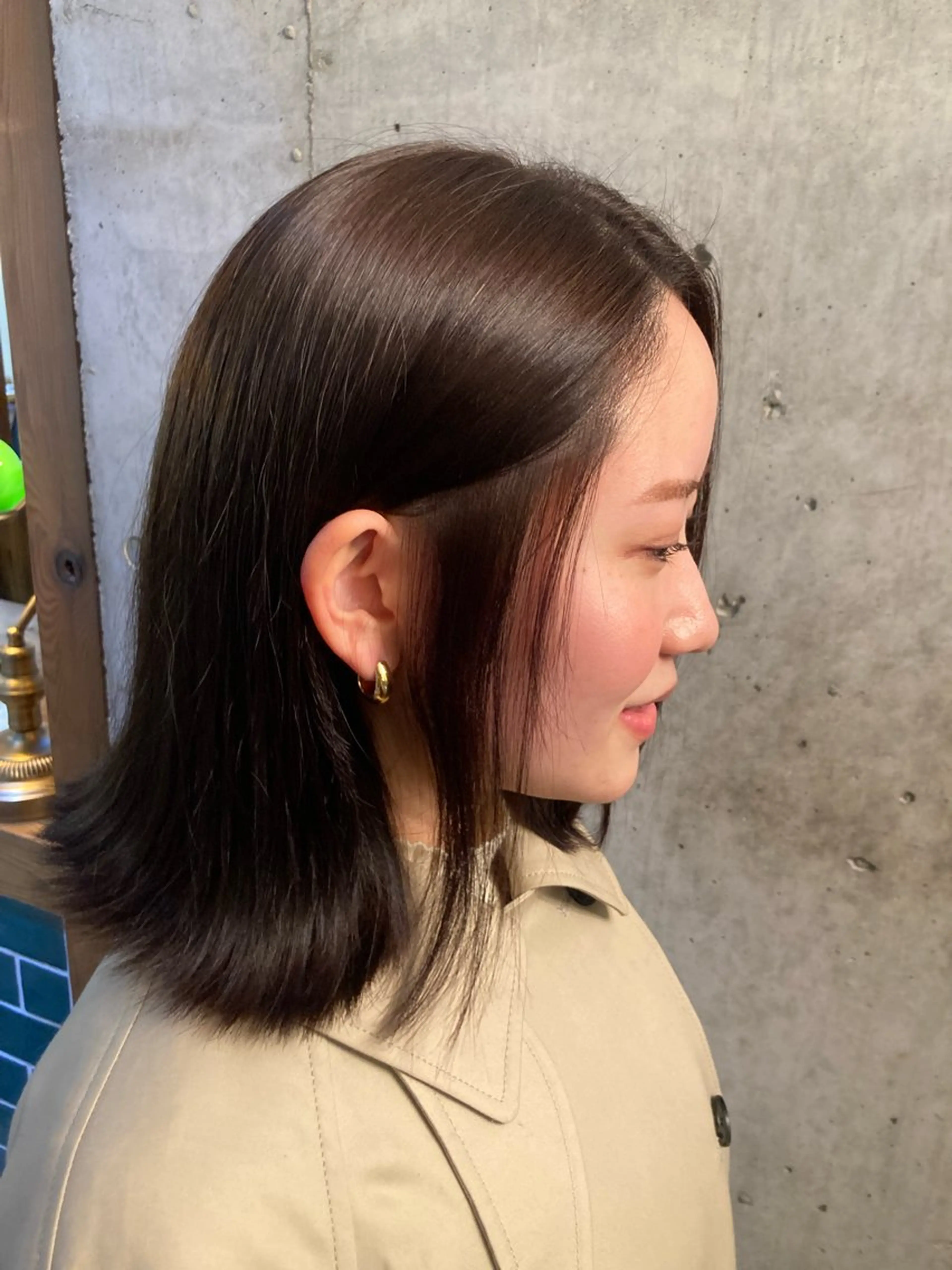 セミロング カラー カット ヘアカラー 横浜美容室／暖色系 michika🌹のヘアスタイル