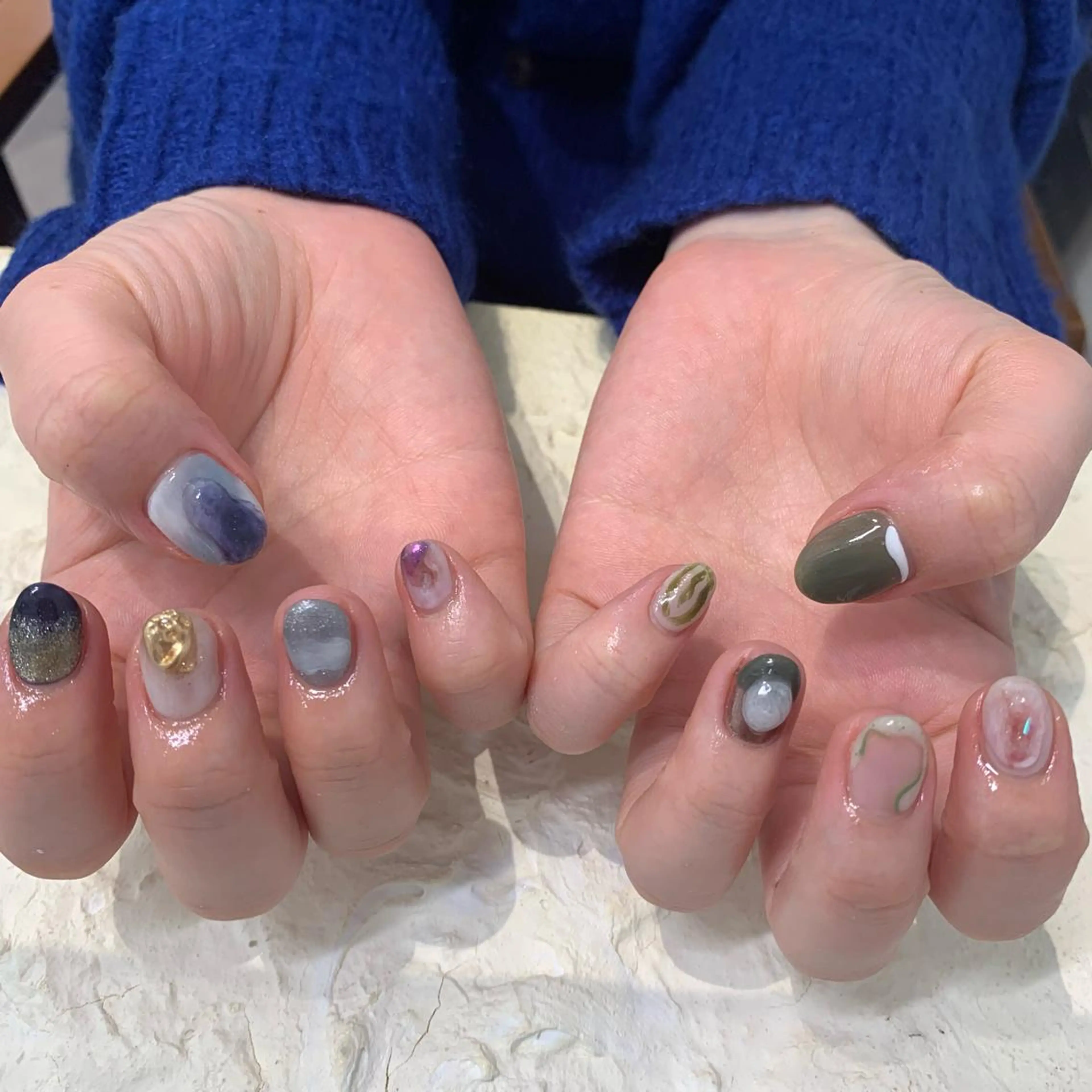 ネイル ニュアンスネイル マキノ ユイのネイルデザイン