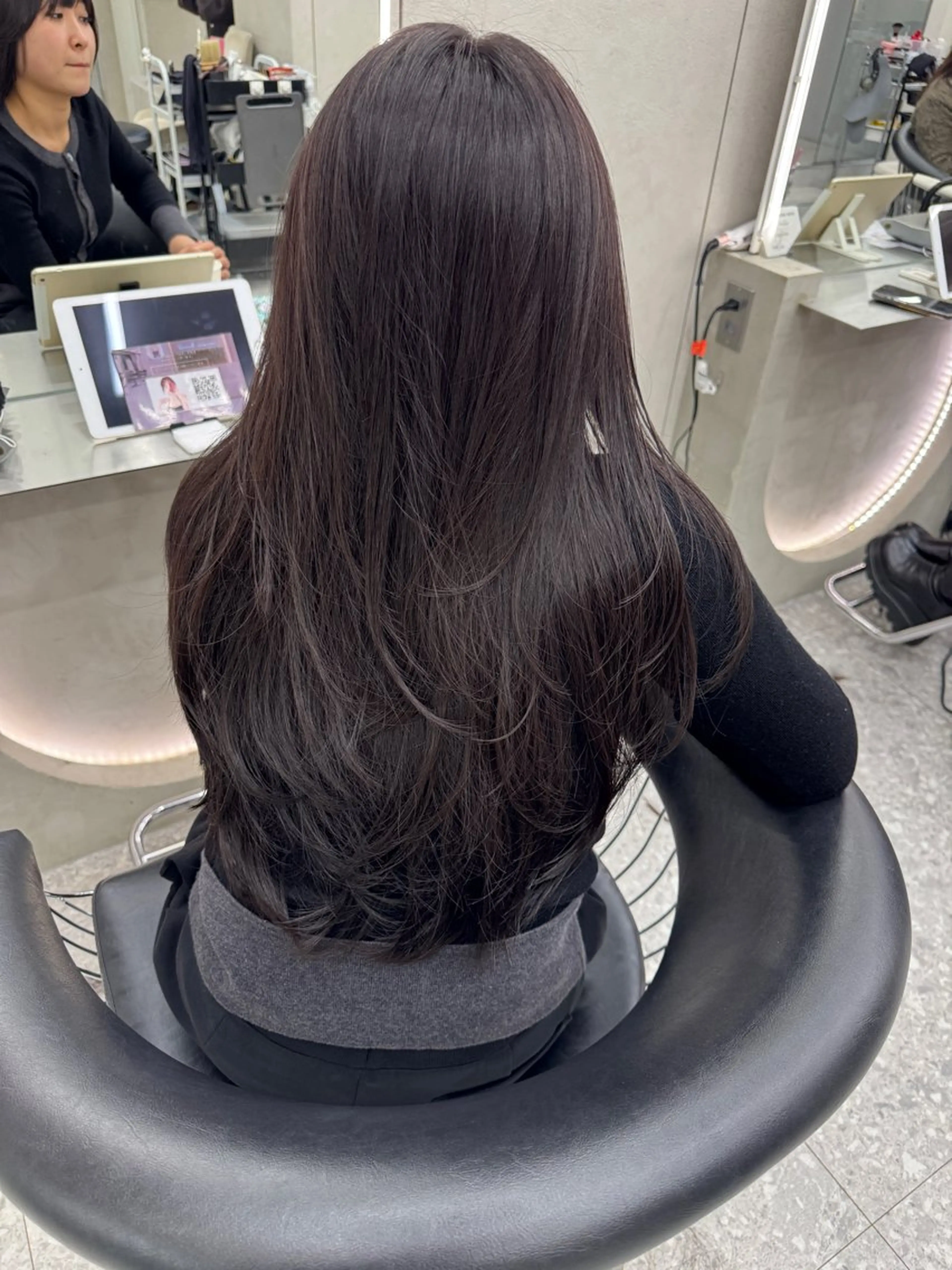 セミロング カット ヘアカラー トリートメント 顔周り🇰🇷ロンド レイヤー✨カジワラのヘアスタイル