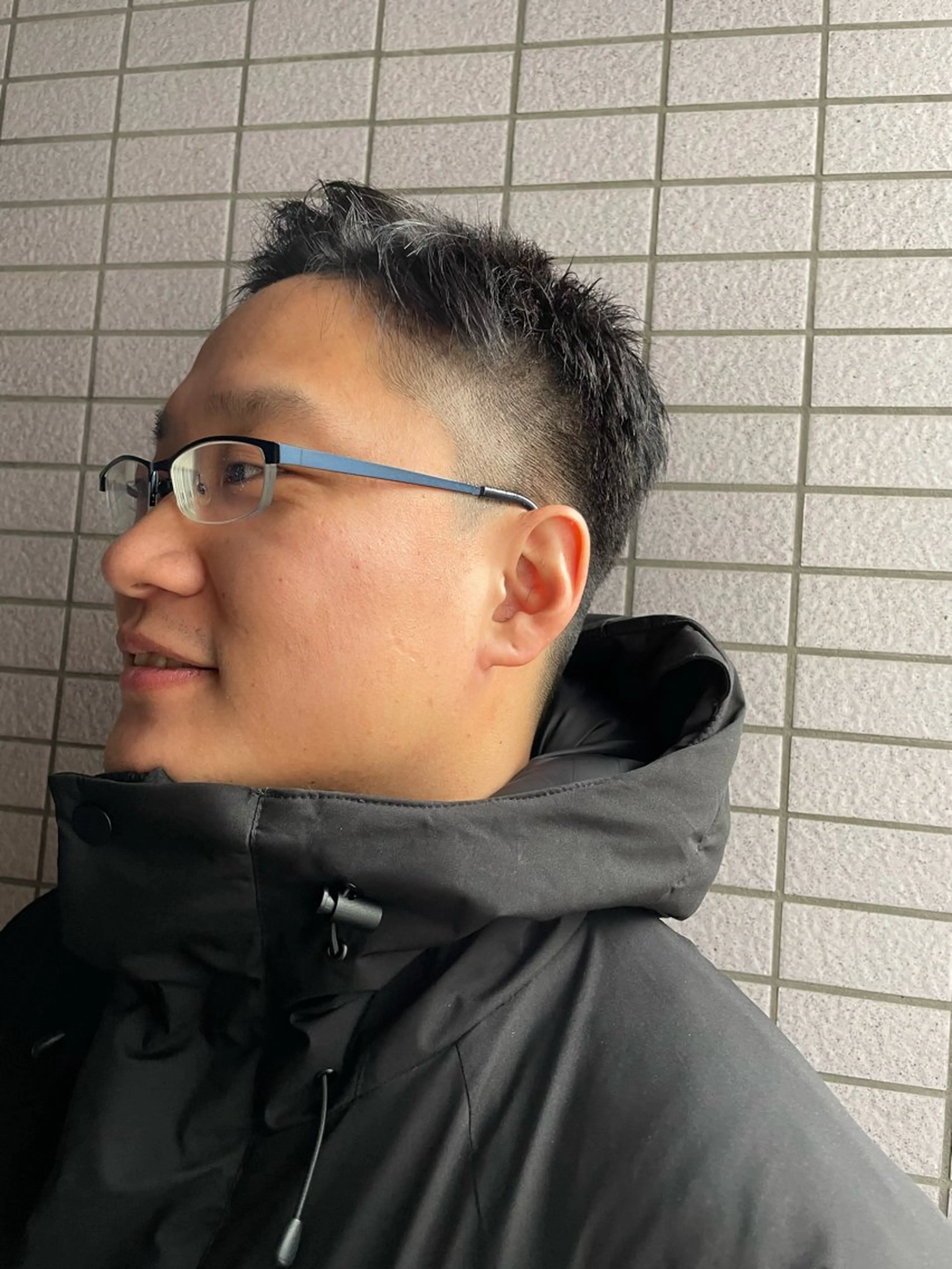 メンズ アップバング Lian山田 駿のヘアスタイル