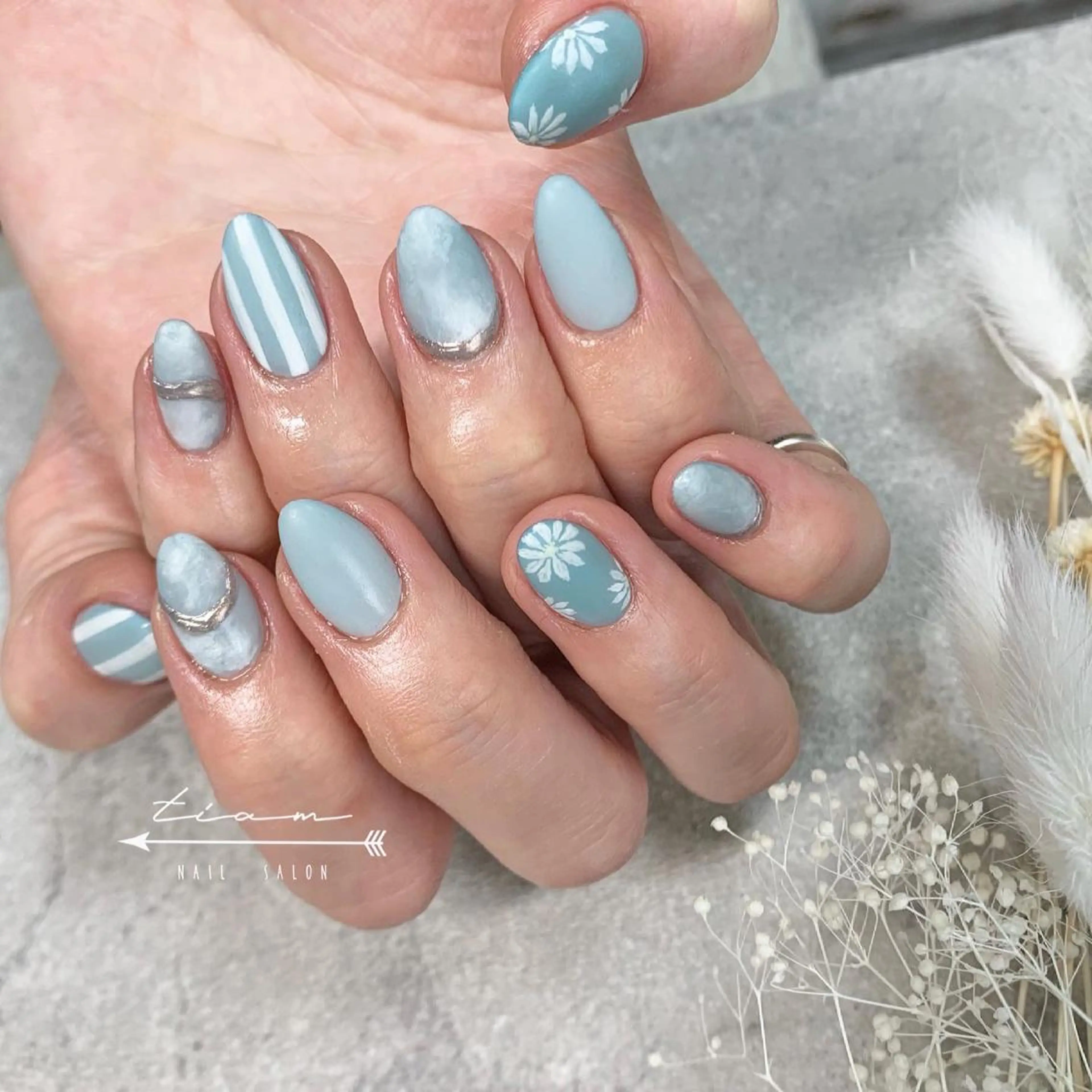 ネイル 𝑡𝑖𝑎𝑚𓂃 きむらゆきののネイルデザイン