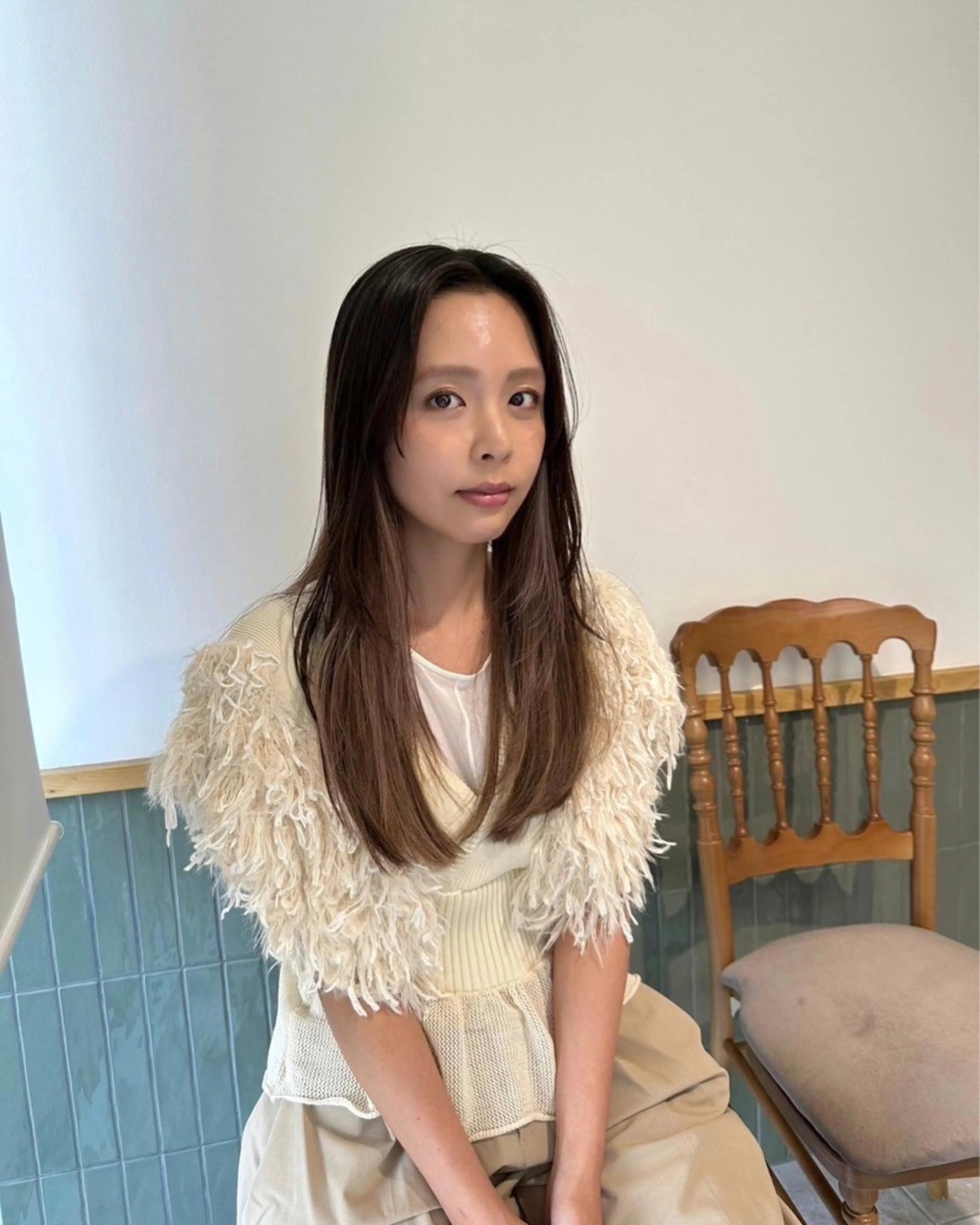 ロング カラー キッズ ヘアカラー トリートメント オトナヘア🌸 harukaのヘアスタイル