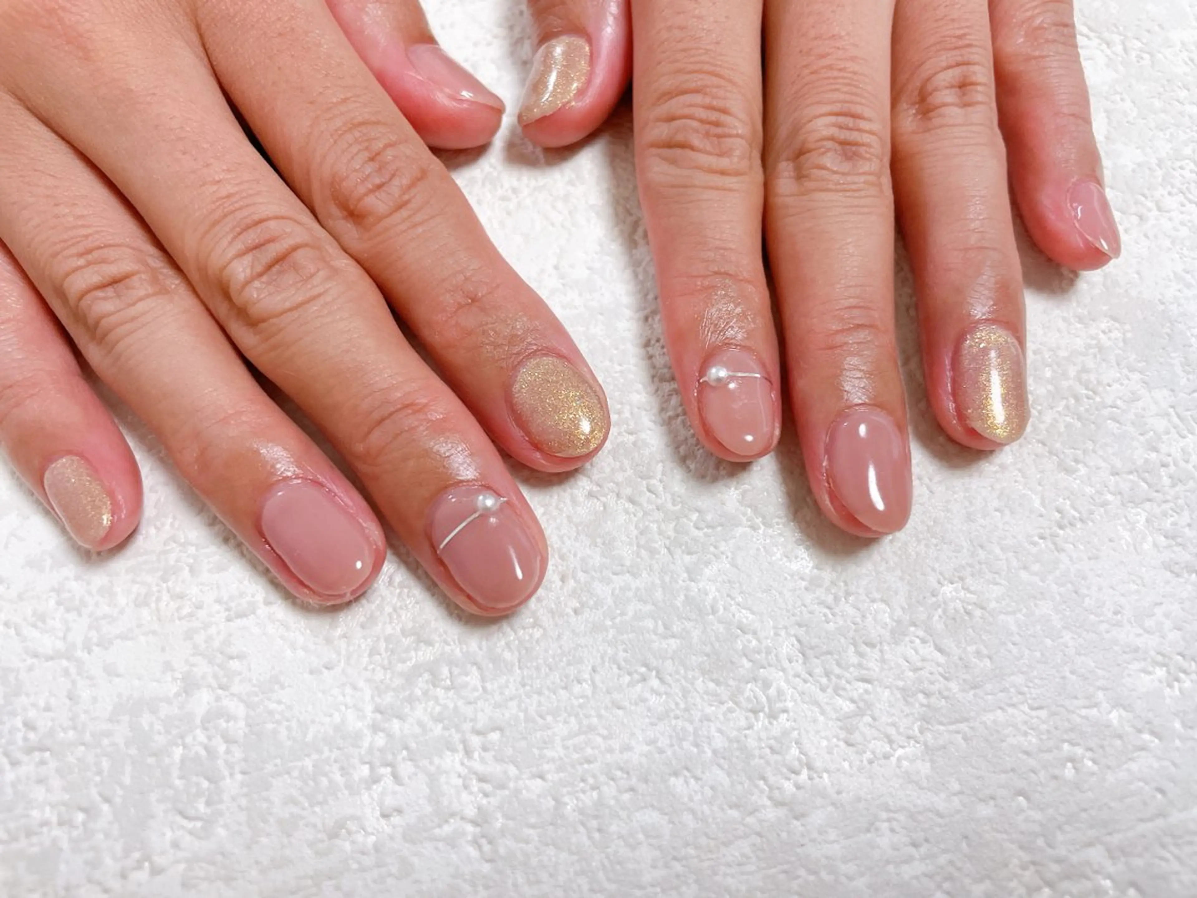 ネイル オーロラネイル フットネイル フレンチネイル ジェルネイル 韓国ネイル mogunail &blowのネイルデザイン