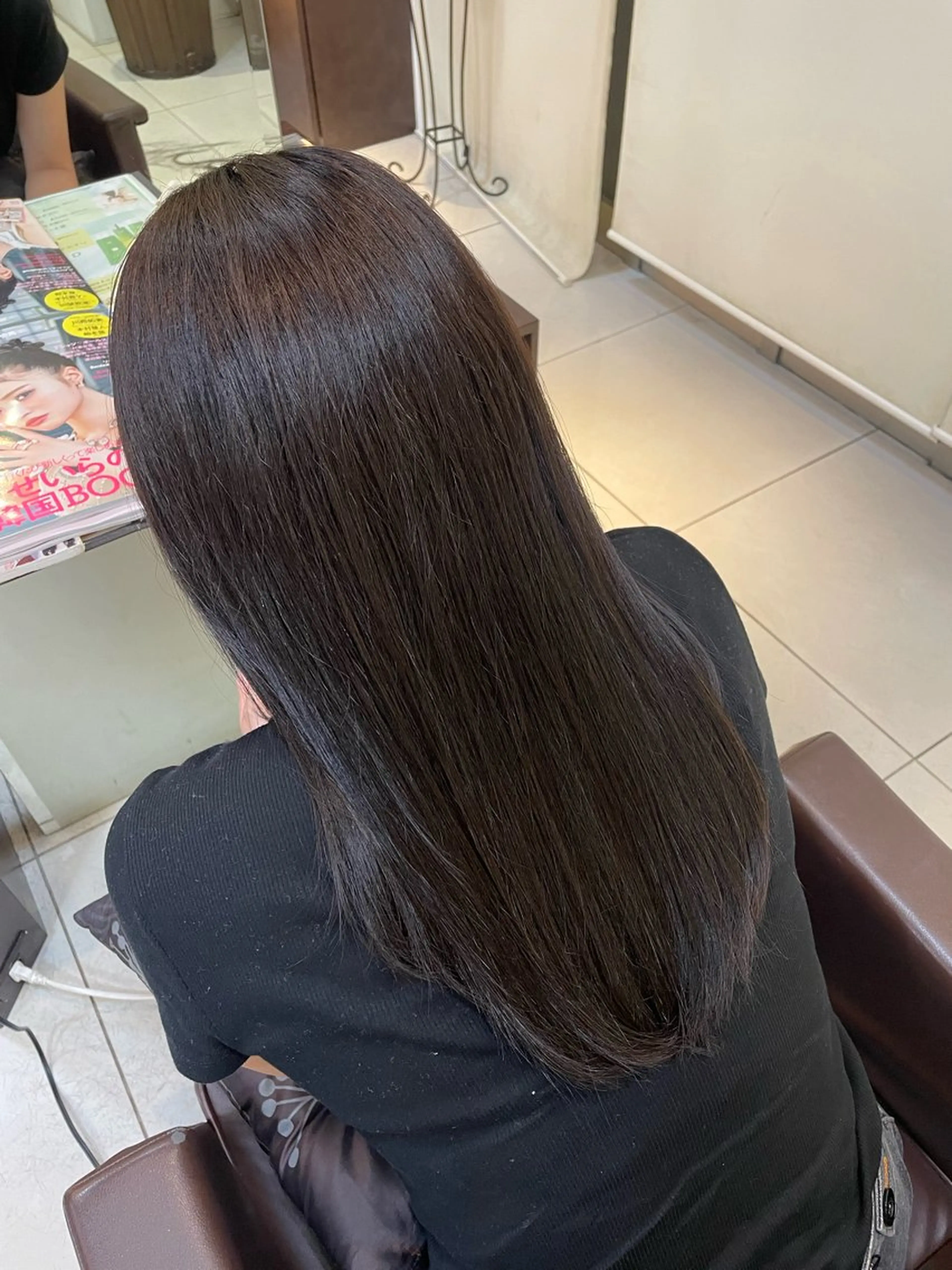 セミロング 🤎韓国ヘア ベージュ まゆか🤎のヘアスタイル