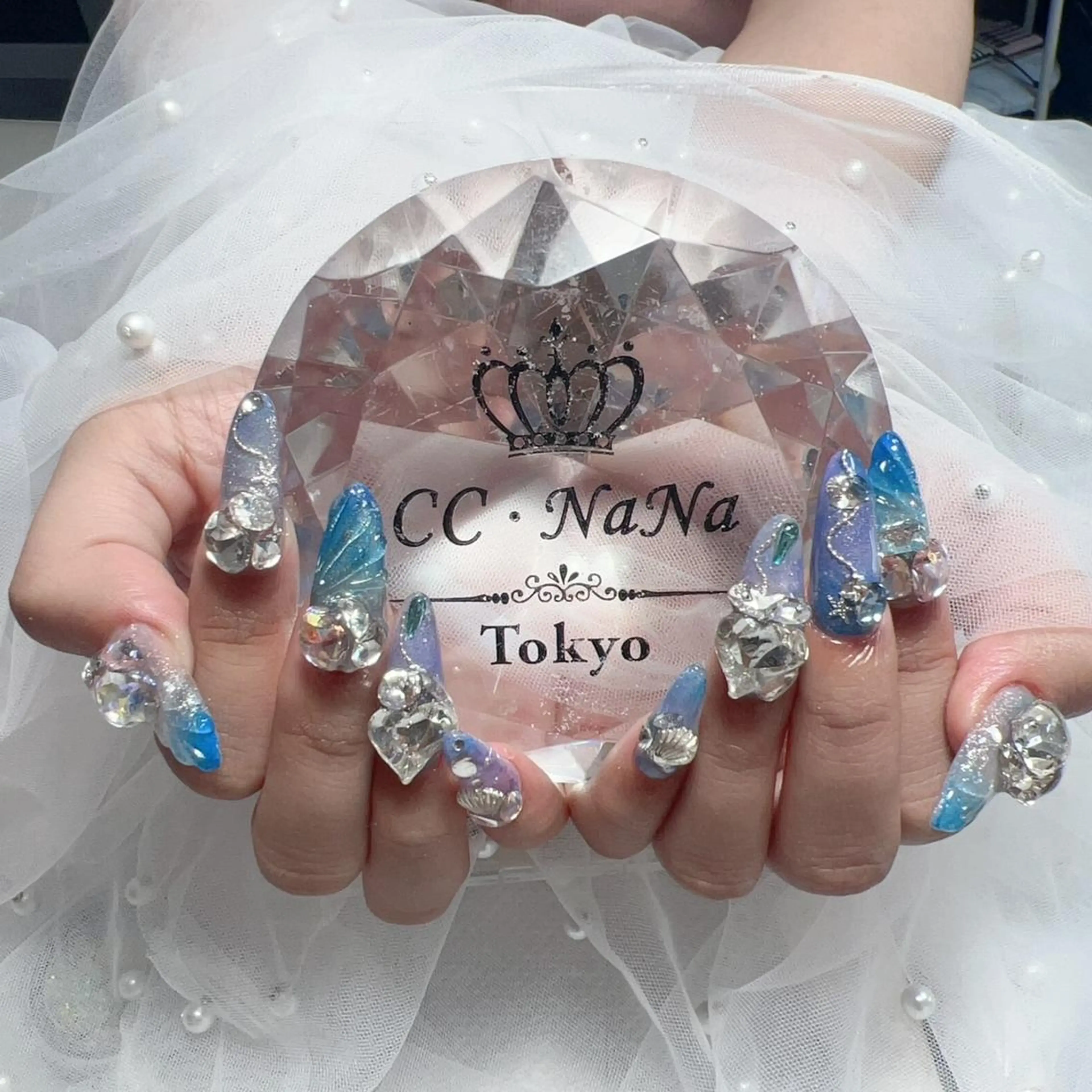 ネイル 夏ネイル 💎CC・NaNa 韓国風ネイル🌙Cのネイルデザイン