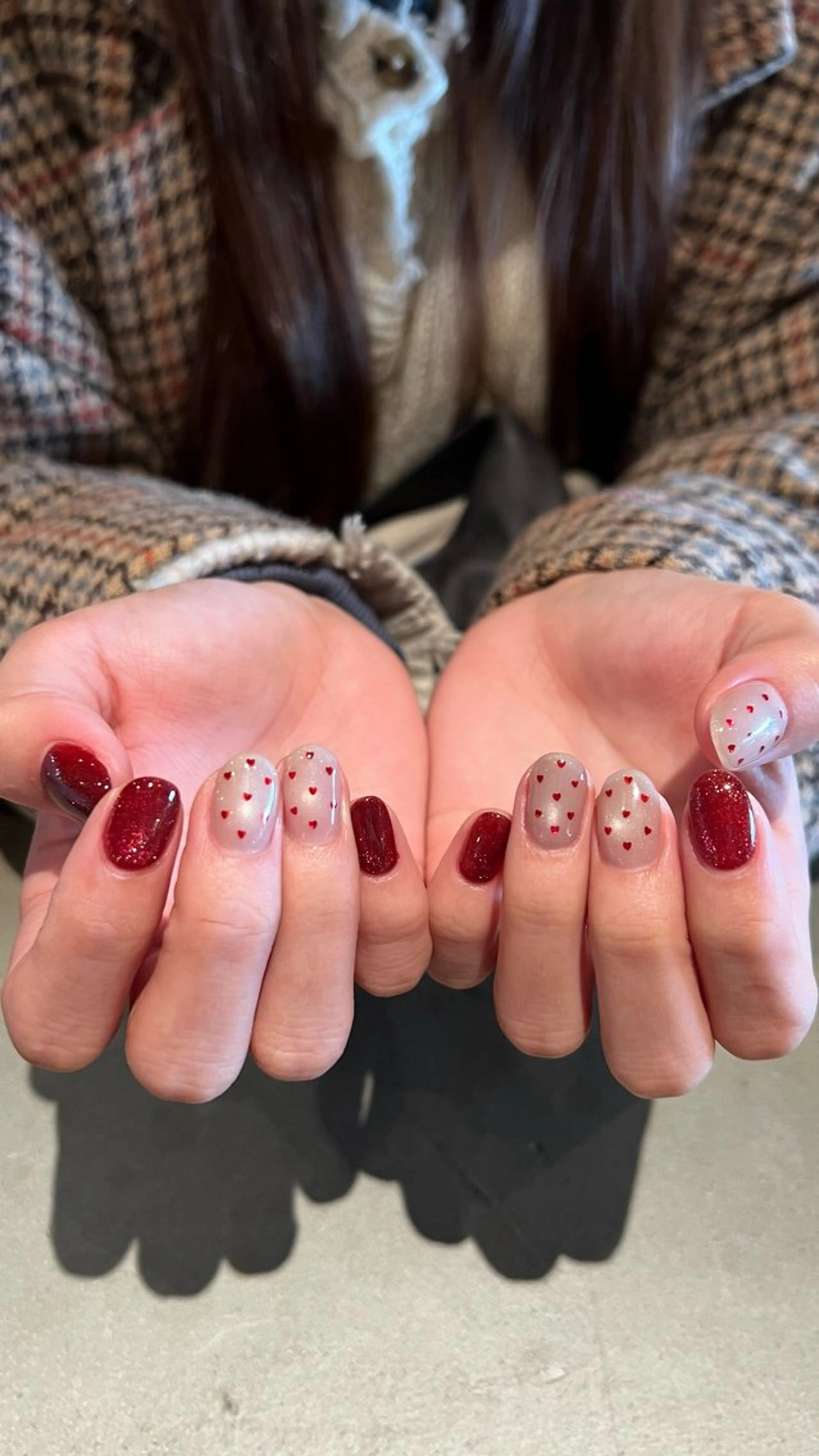 ネイル フラッシュネイル マグネットネイル ワンカラーネイル ハンドネイル ウエチ ノリカ🐸のネイルデザイン