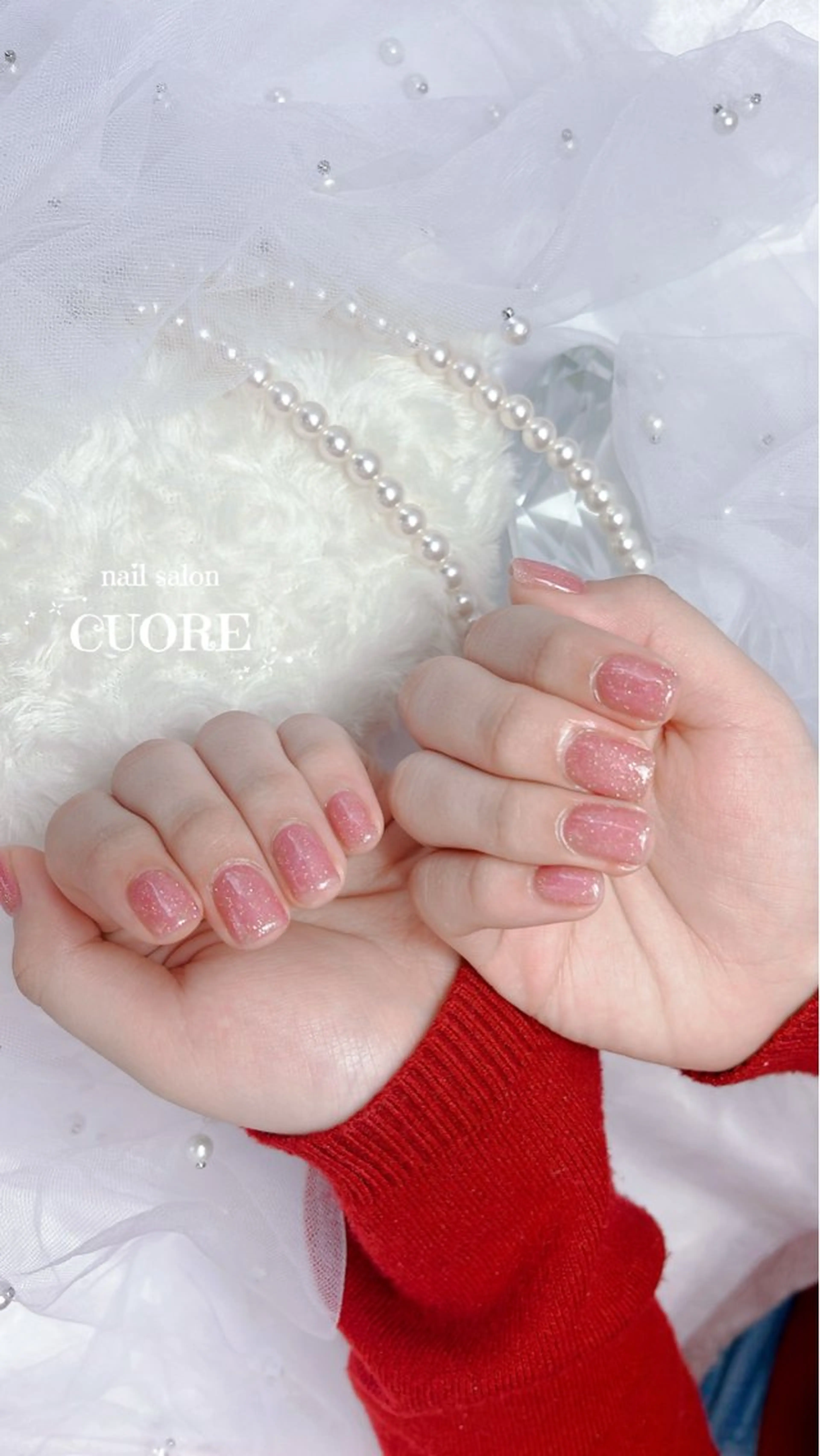 ネイル フラッシュネイル オフィスネイル ワンカラーネイル シンプルネイル ハンドネイル nail salon CUOREのネイルデザイン
