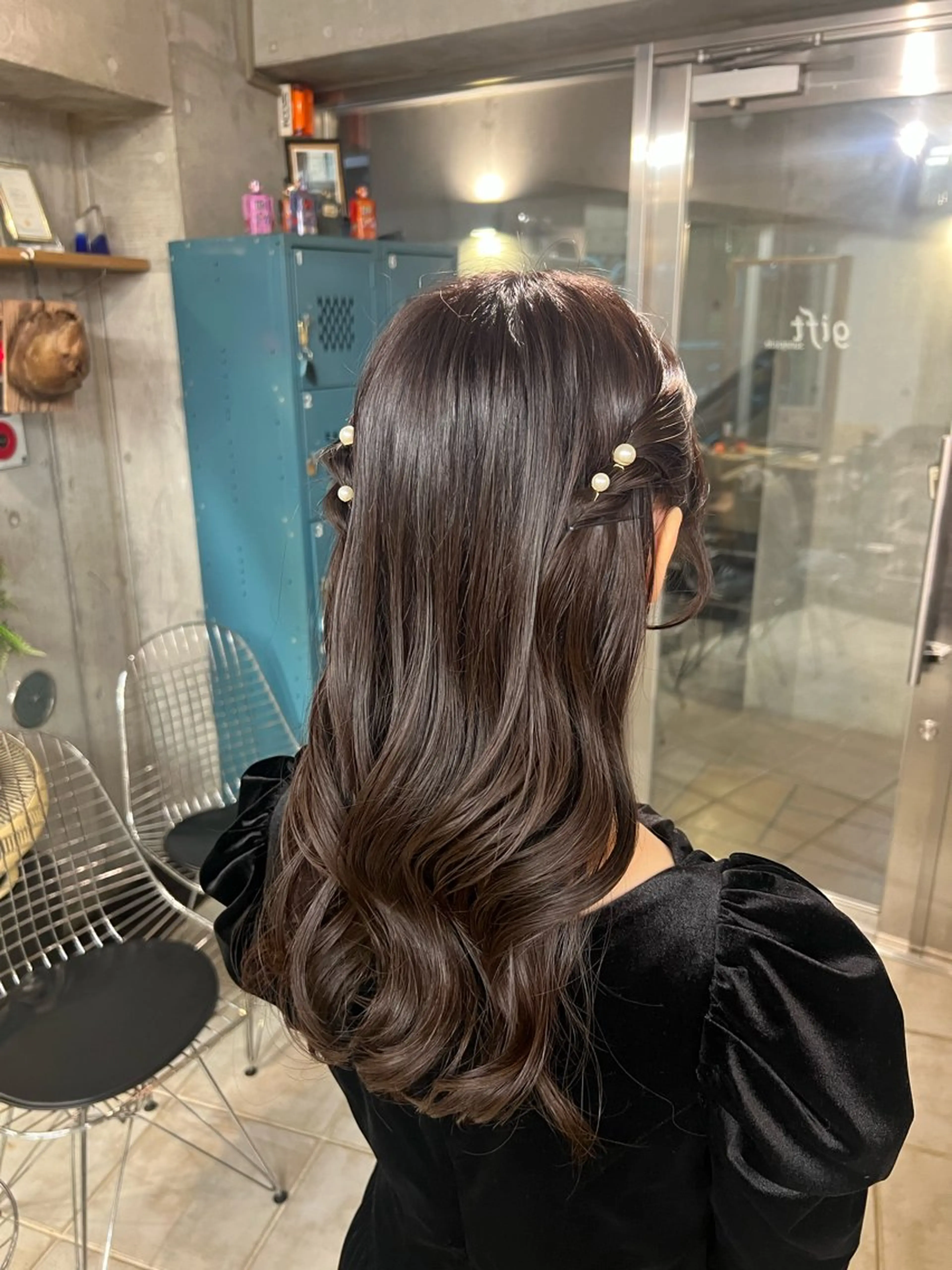 ロング ヘアセット 土田かほ/本日🈳 透明感カラー🍃のヘアスタイル