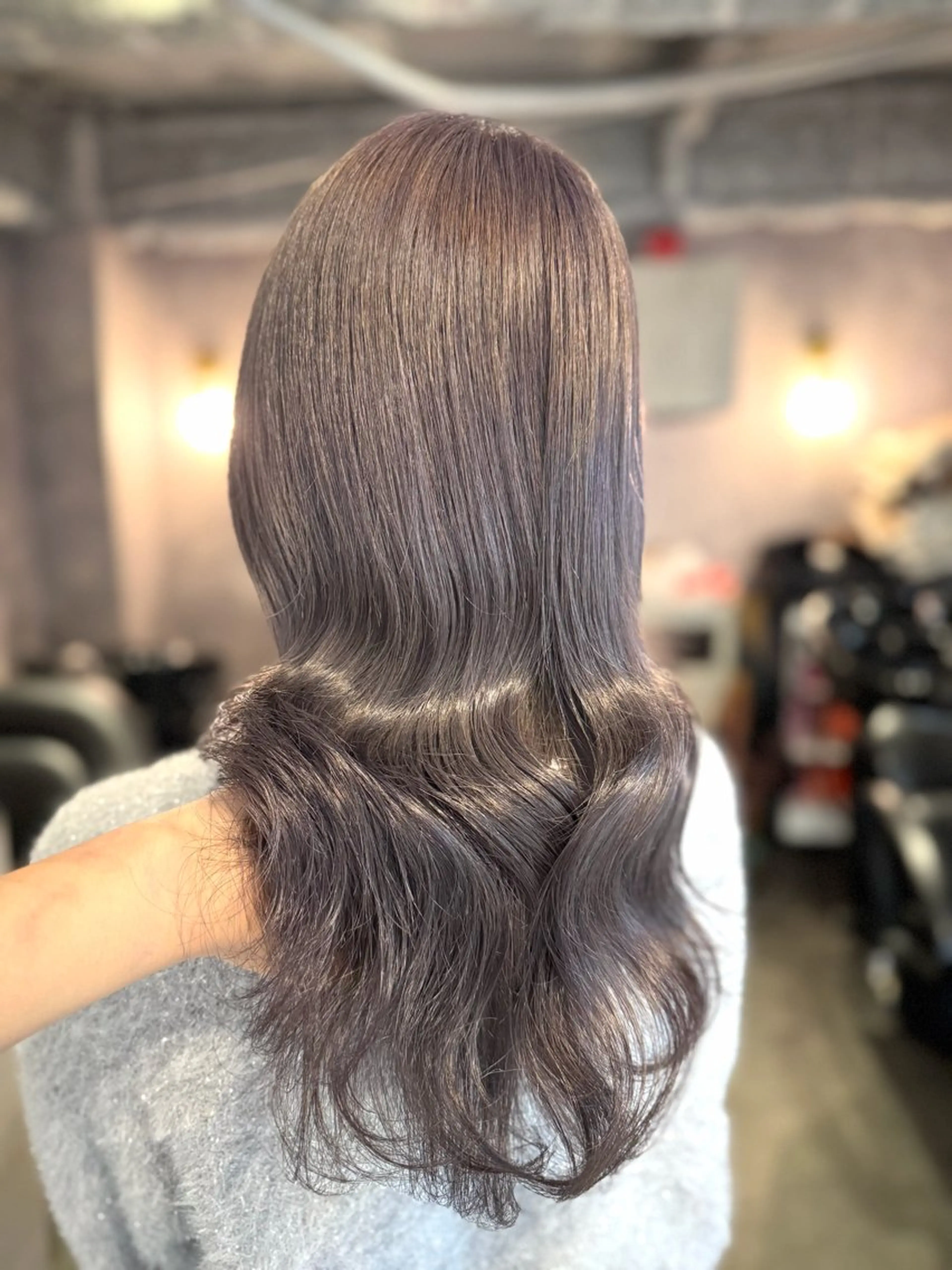 ロング カラー ヘアカラー 🩶鈴木茉奈🩶艶髪 /透明感/暖色カラーのヘアスタイル