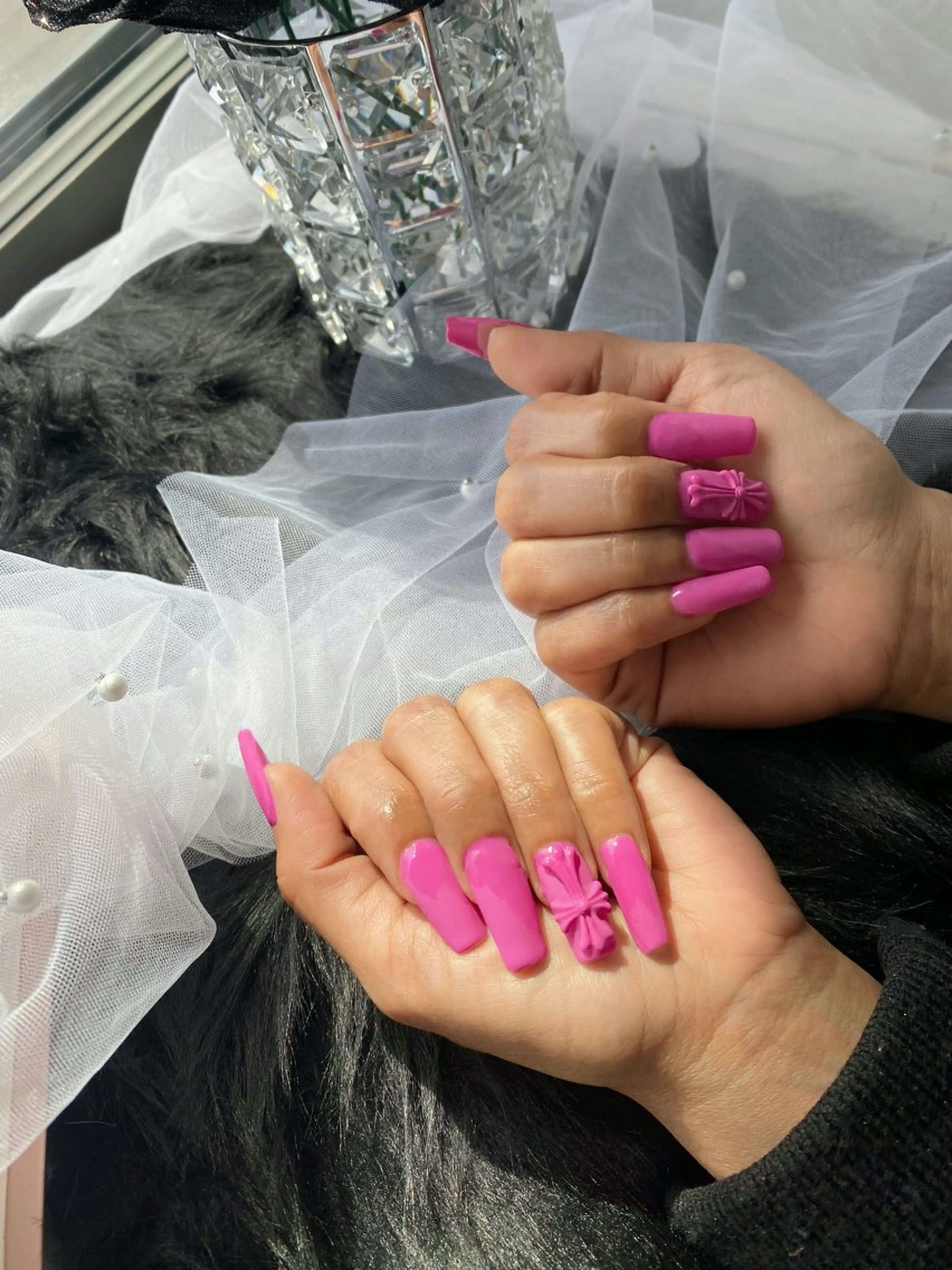 ネイル マットネイル ピンク 田川ネイル 17nailのネイルデザイン