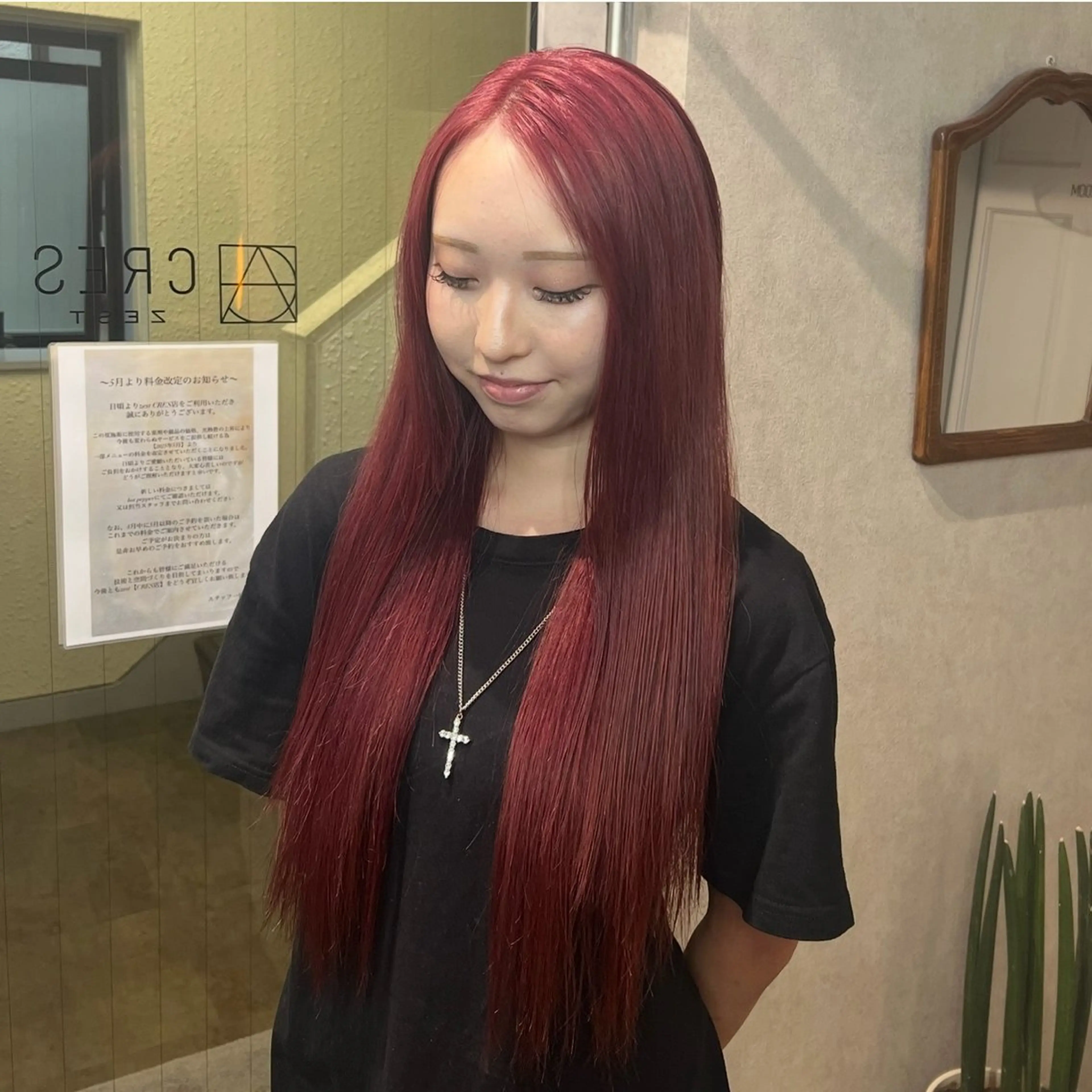 ロング カラー ピンクカラー 透明感カラー🫧🎀 まりなのヘアスタイル