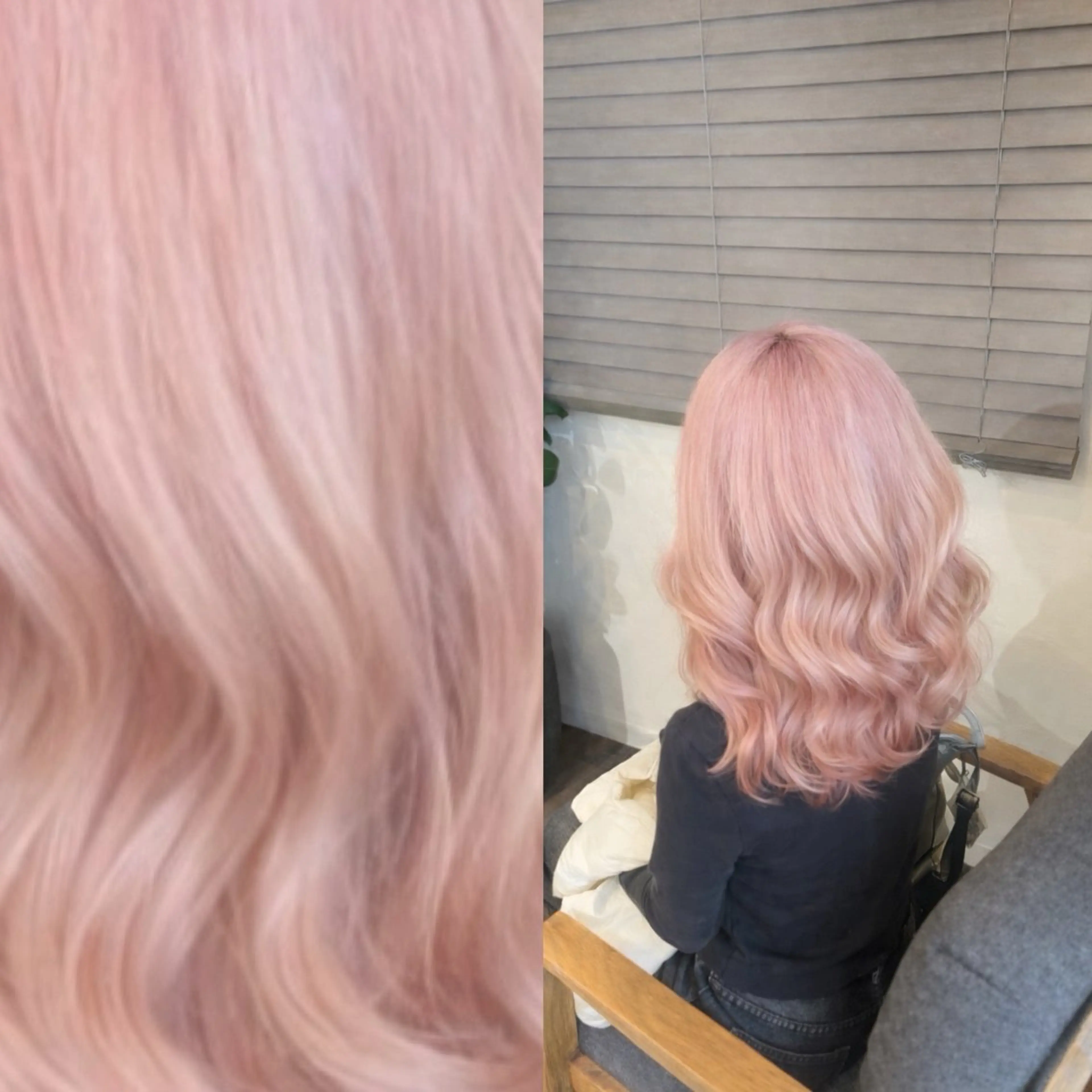 セミロング ヘアカラー あやか/ハイトーンカ ラー/デザインカラーのヘアスタイル