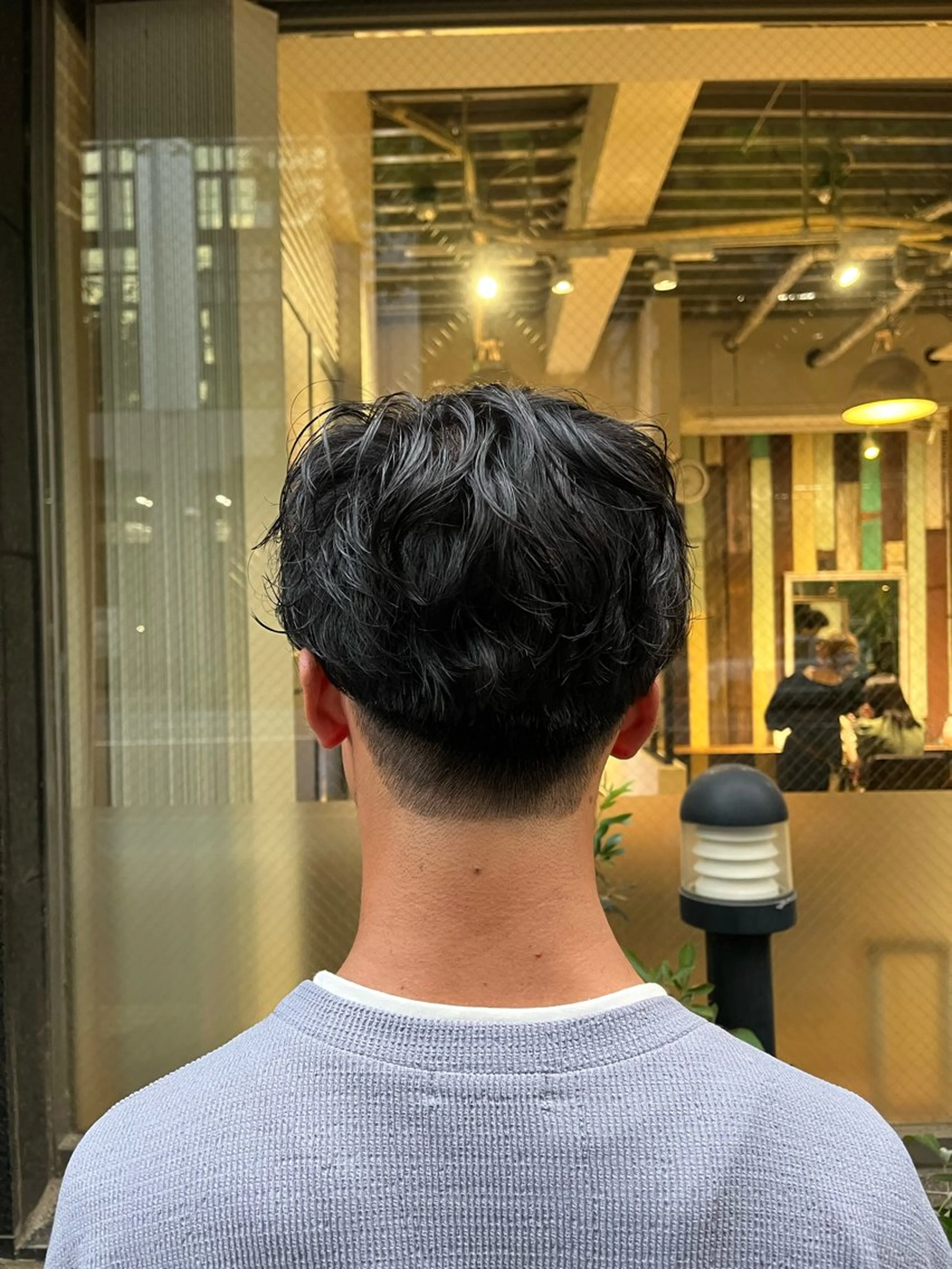 パーマ えんぐちとも／透明感 カラー／博多ボブのヘアスタイル