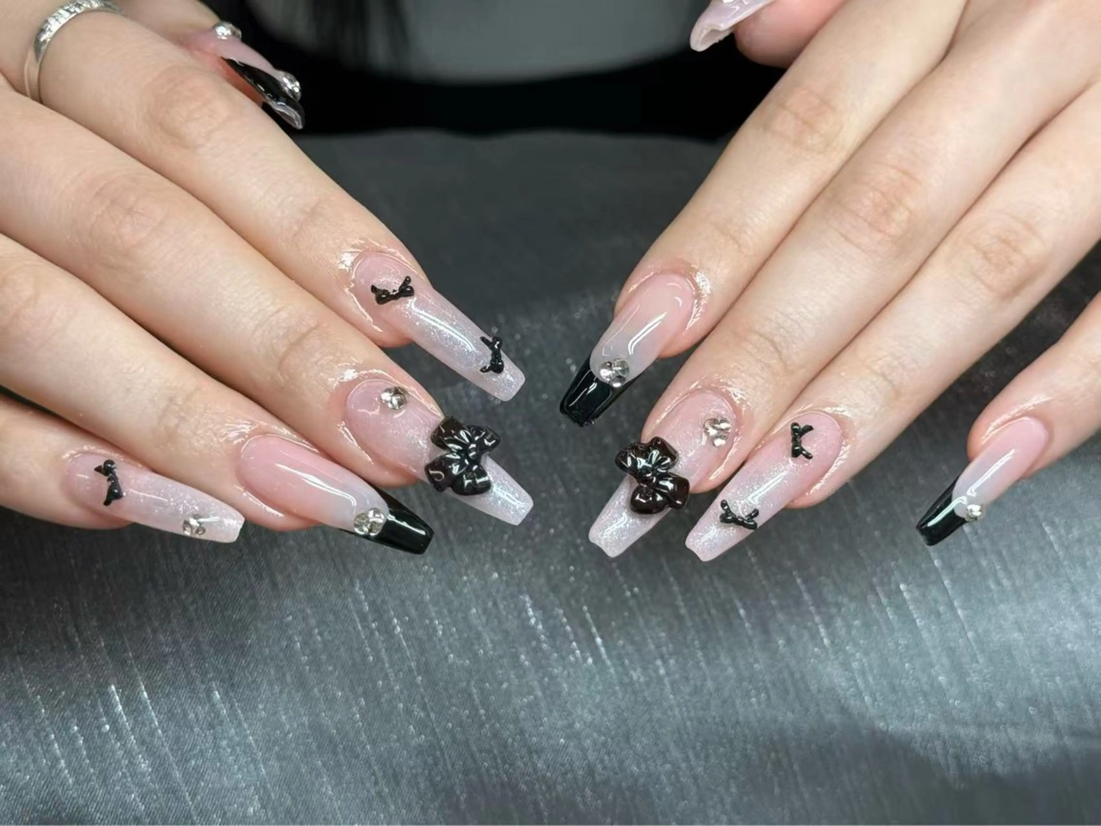 ネイル ハンドネイル ハンドケア Kaka_ パラジェル、長さだしのネイルデザイン