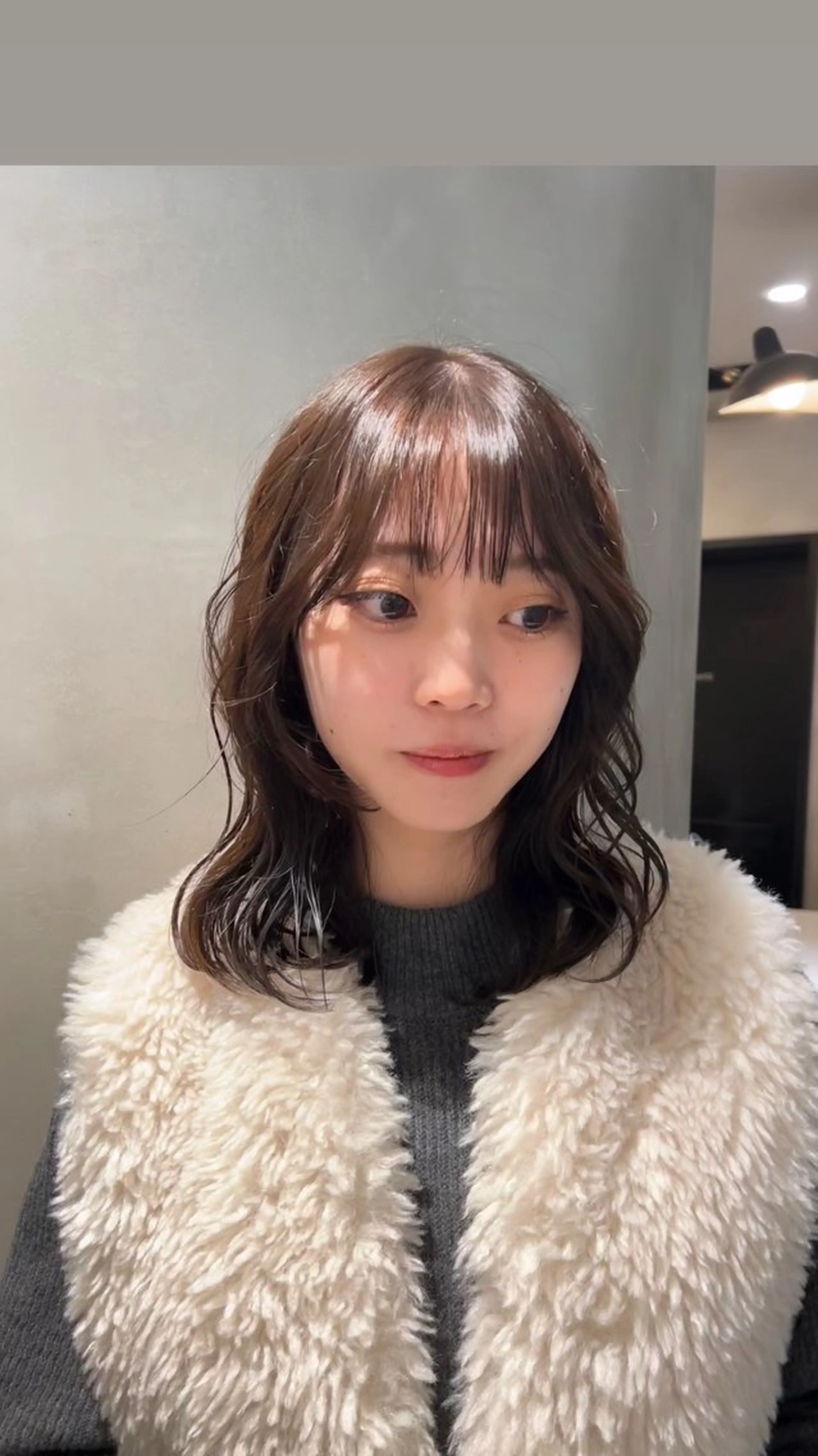 セミロング カラー カット ヘアカラー タナカ カナ🫧のヘアスタイル