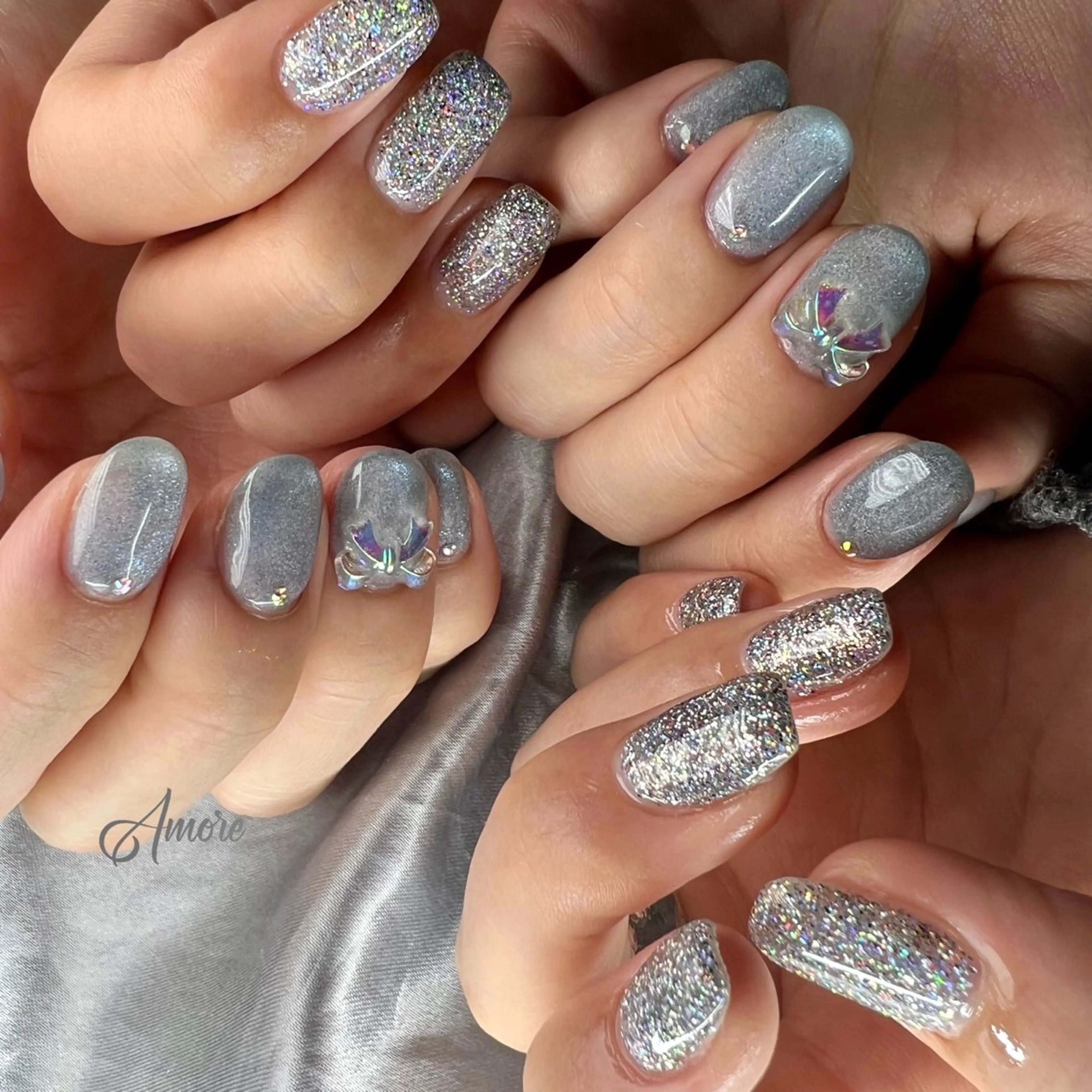 ネイル ジェルネイル 韓国ネイル パラジェル You kyehwaのネイルデザイン