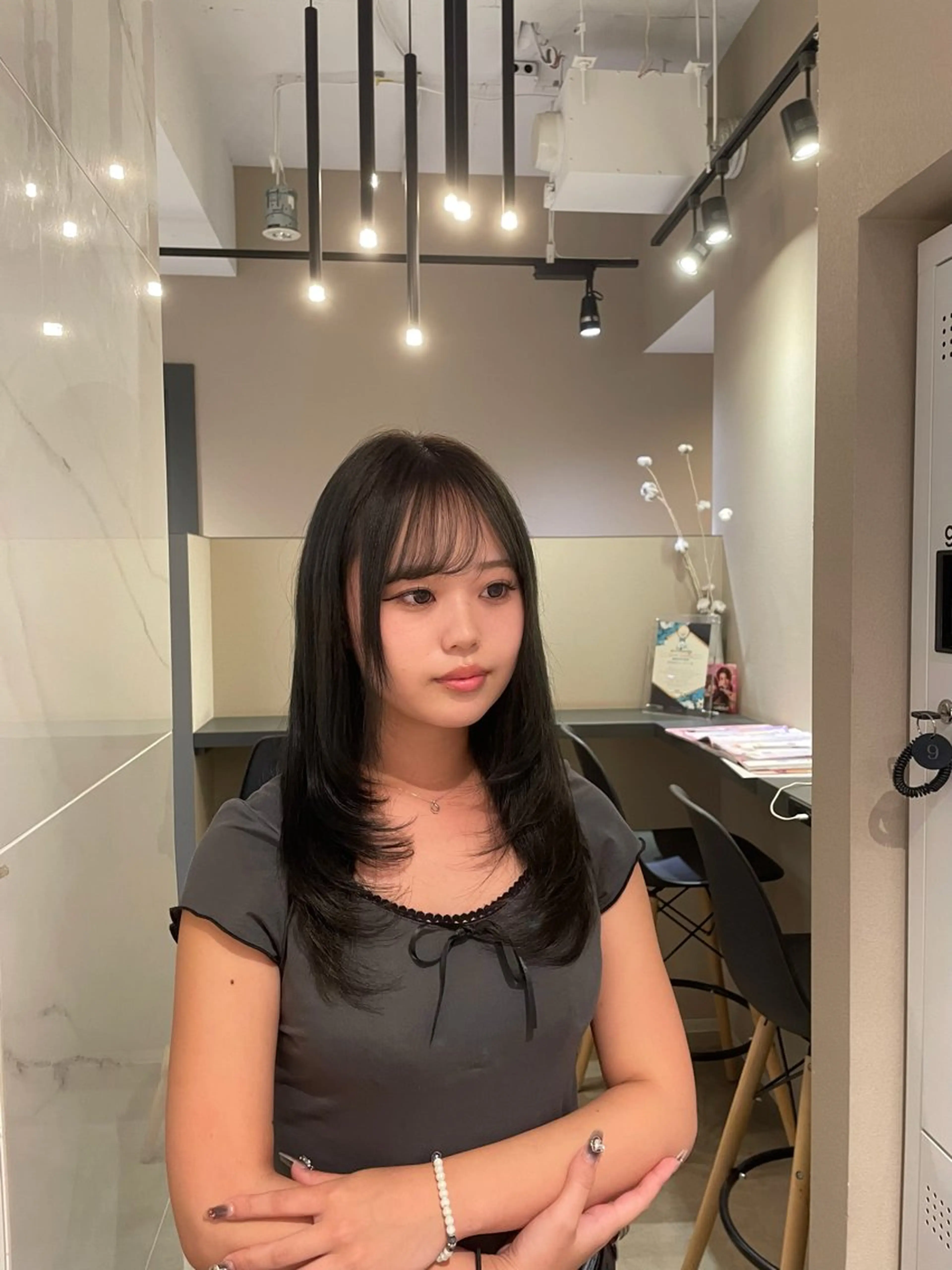 ロング カラー 透明感カラー グレージュ yurika 🎀のヘアスタイル