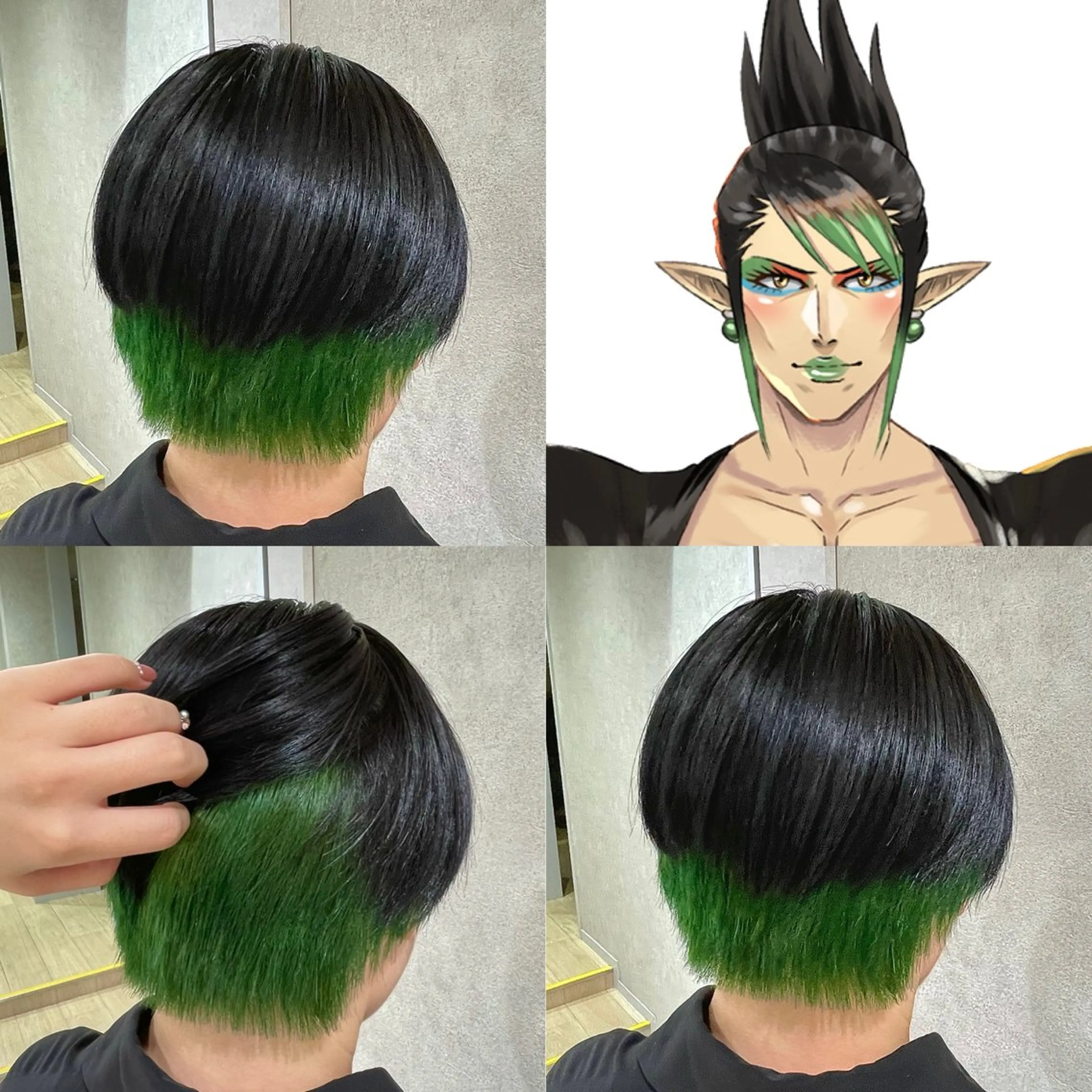 ショート カラー ヘアカラー 【🎀推し デザイン カラー】小池 雪奈のヘアスタイル