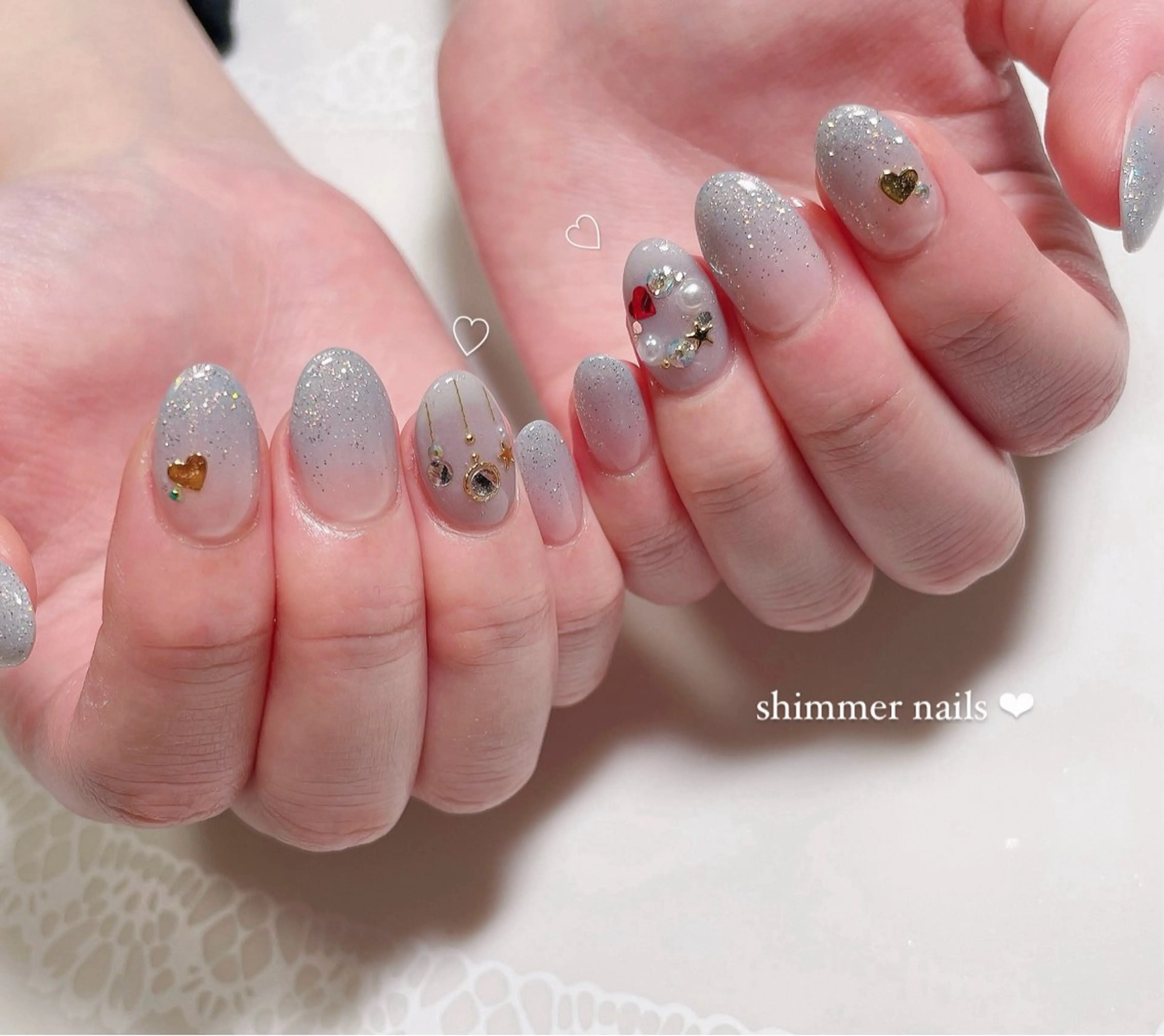 ネイル 冬ネイル クリスマス shimmer nailsのネイルデザイン