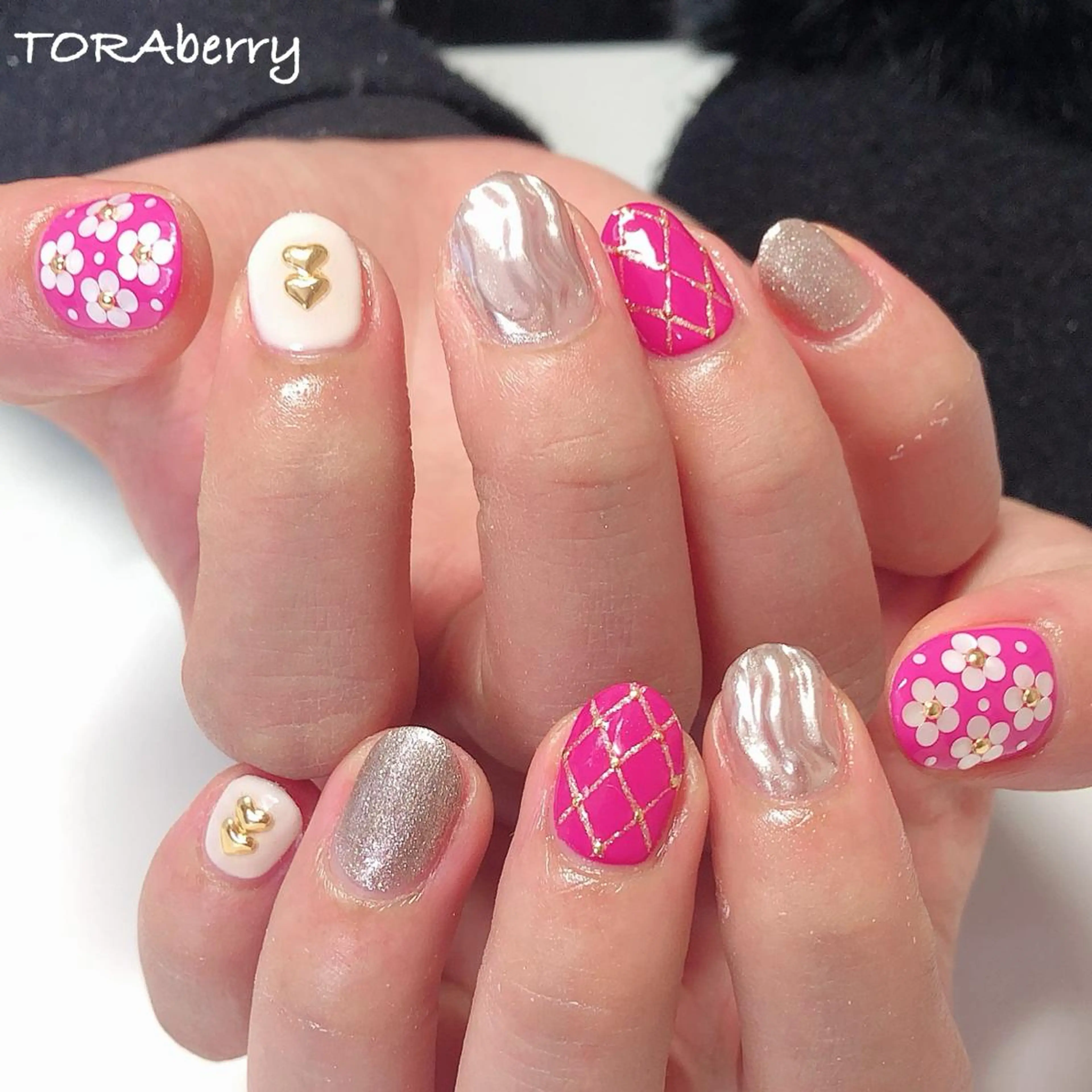 ネイル ショートネイル ハンドネイル ネイリスト なつみのネイルデザイン