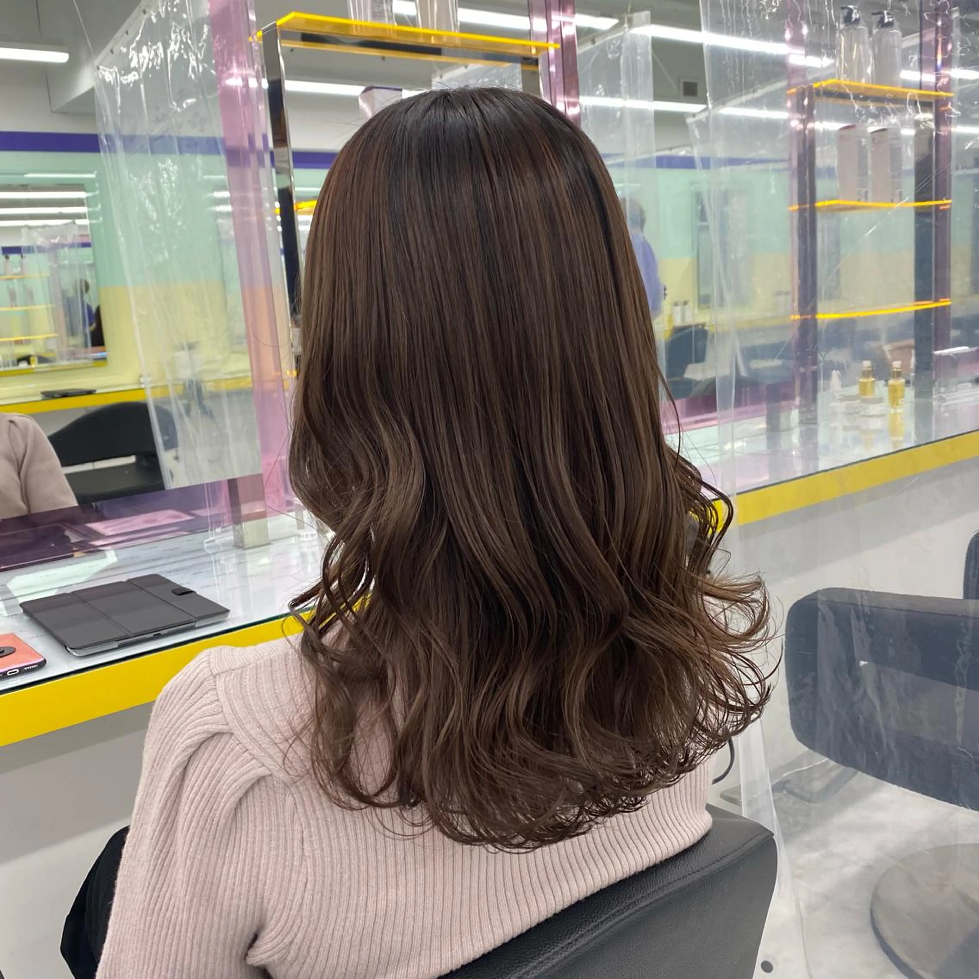 セミロング カラー ヘアアレンジ ヘアカラー トリートメント GOTODAY shair salon 横浜mare店所属・mai🍑暖色カラー /レイヤー💖のヘアスタイル