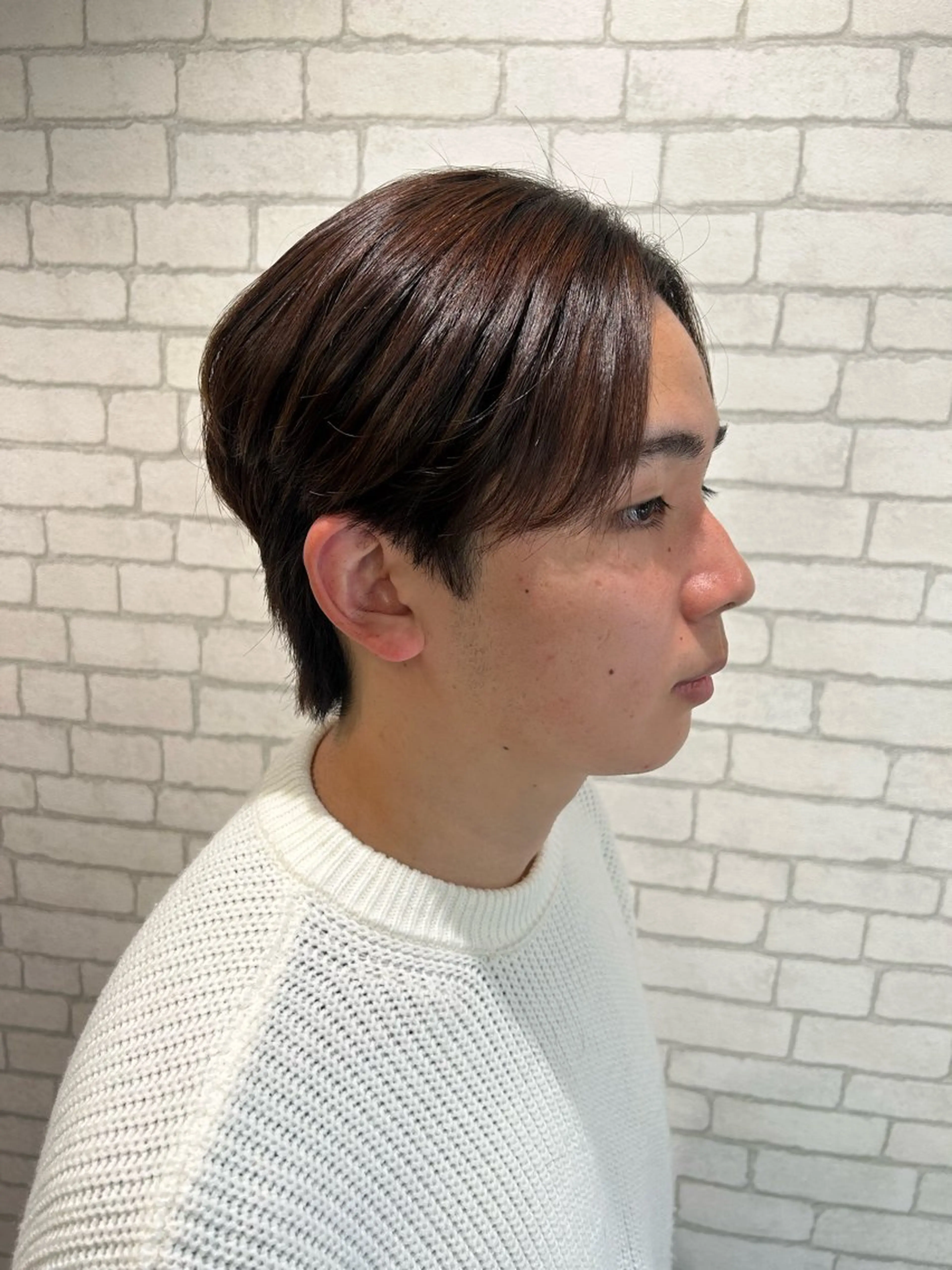 カラー メンズ センターパート カット 透明感カラー🫧 /有野ひかりのヘアスタイル