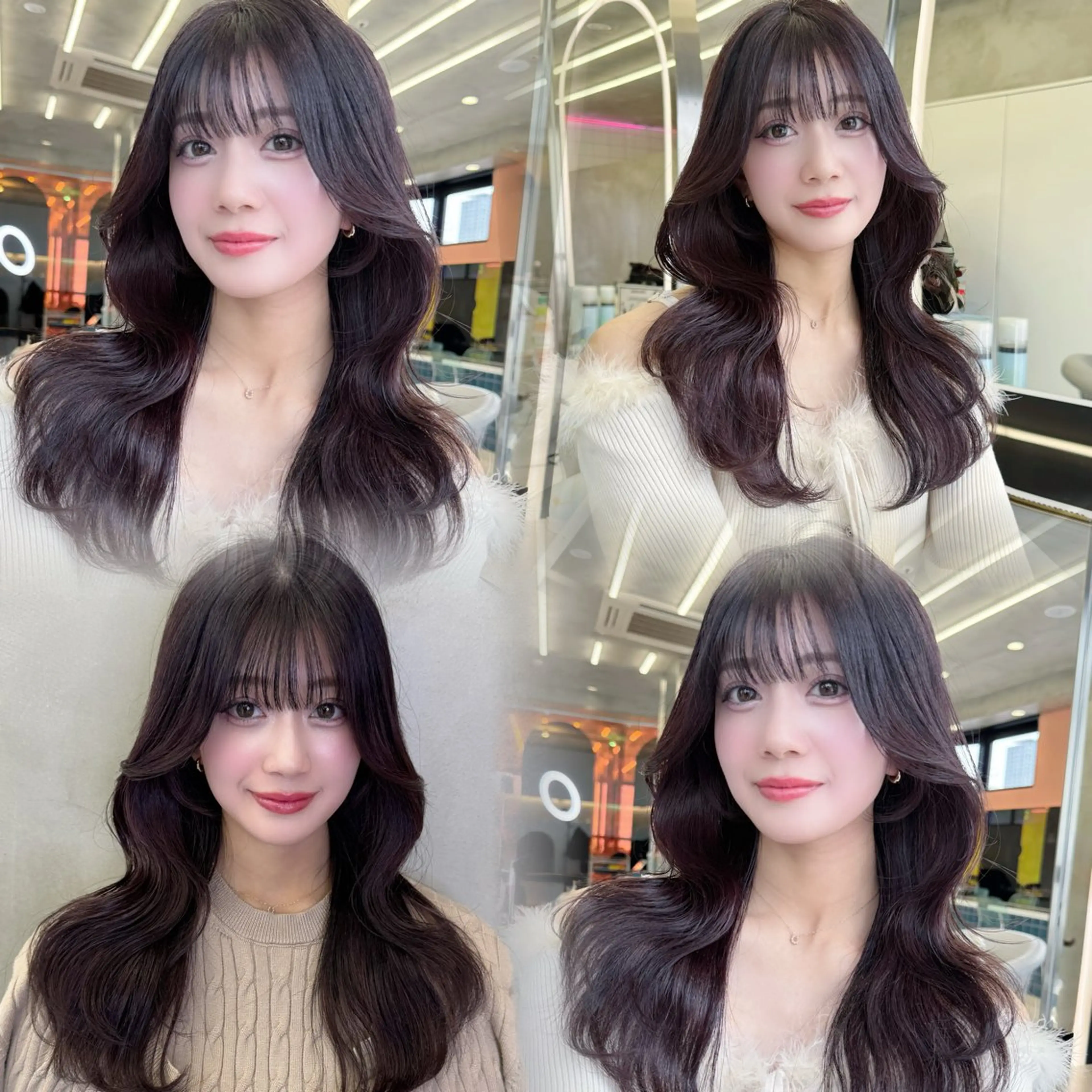 セミロング カット ヘアカラー トリートメント 💎韓国レイヤー/ 髪質改善💎武村侑哉のヘアスタイル