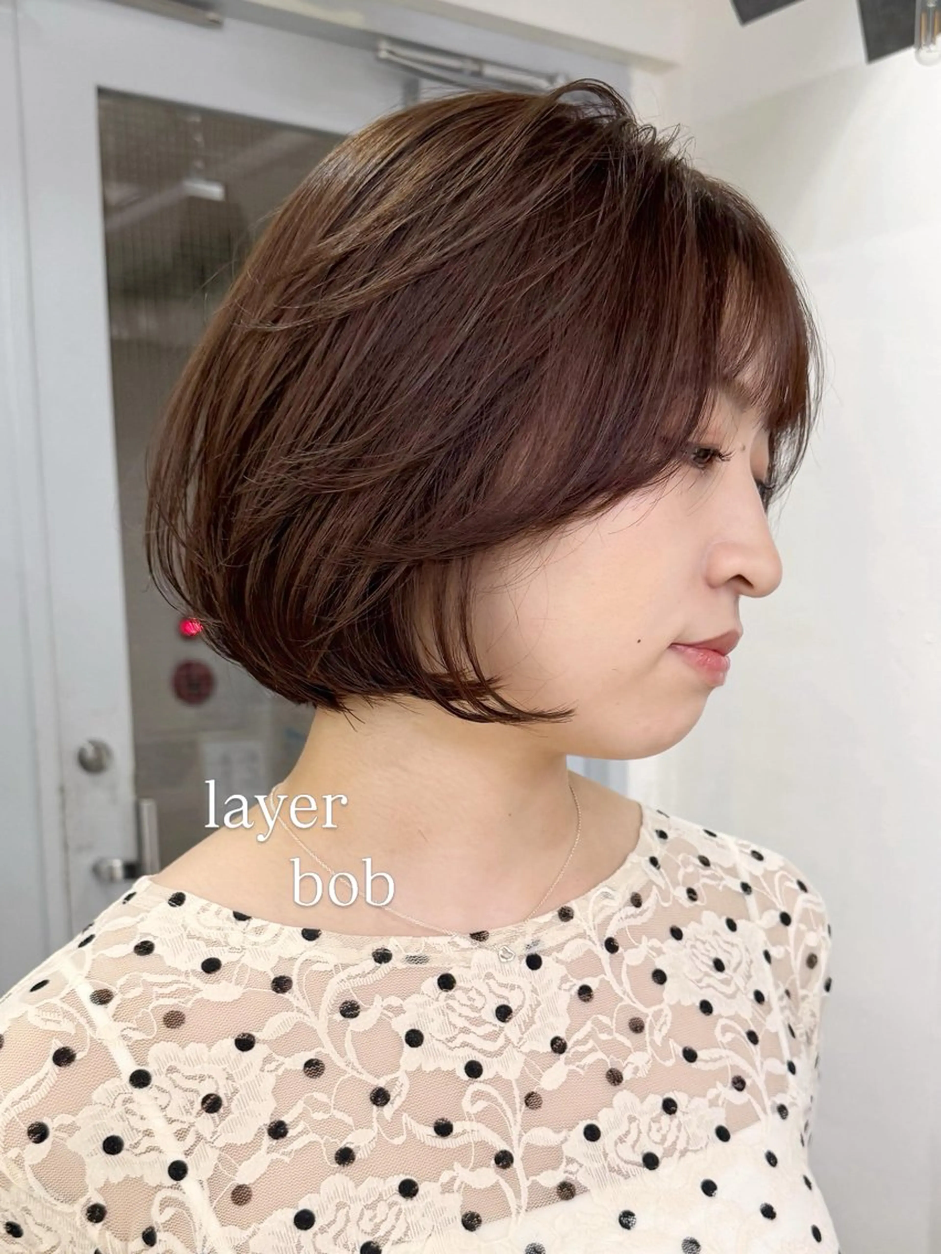 ショート カラー カット ヘアカラー ‎♡アヤメ/レイヤー ボブ♡渋谷のヘアスタイル