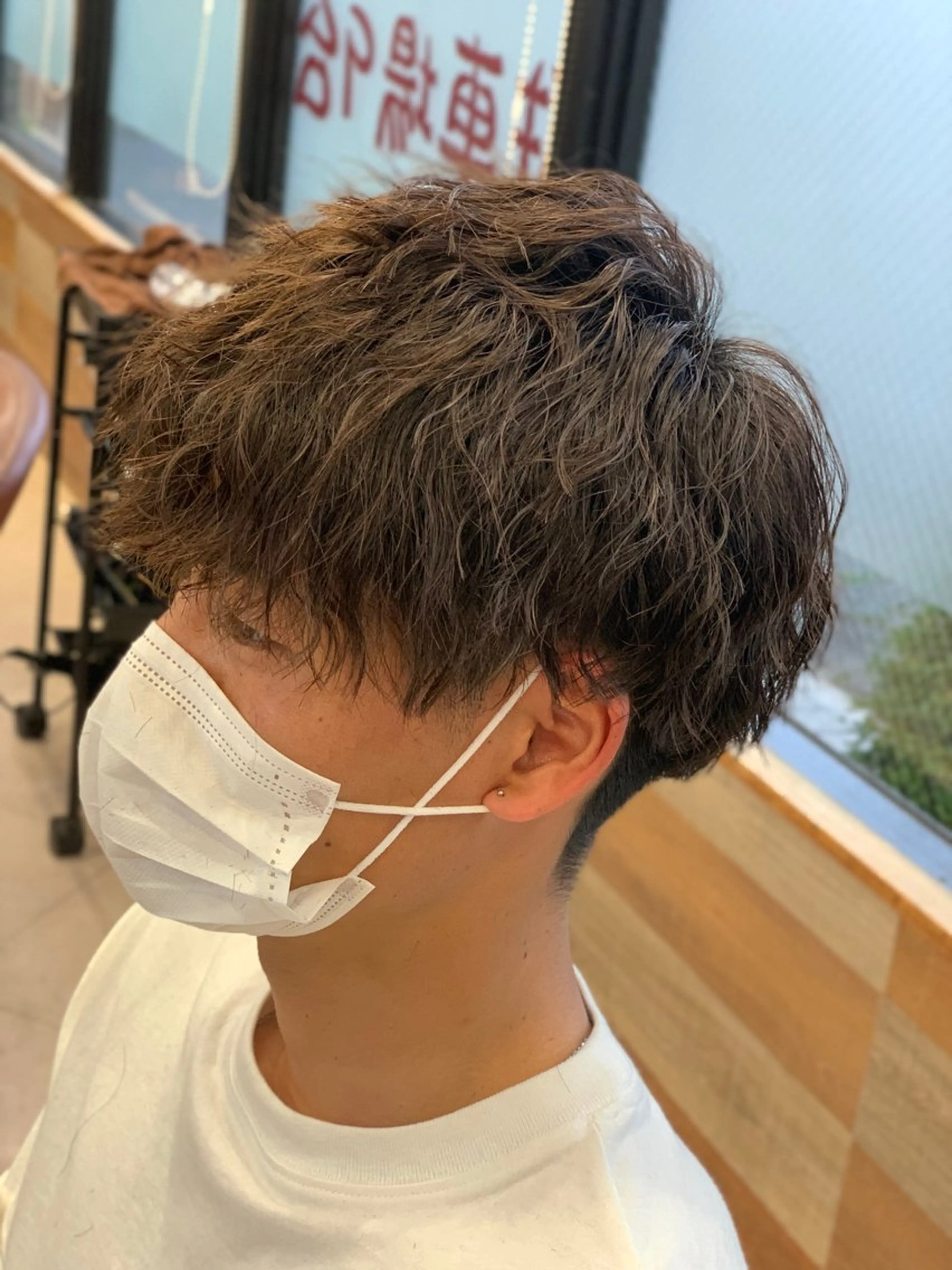 パーマ メンズ メンズパーマ カット パーマ 比嘉 秀弥のヘアスタイル