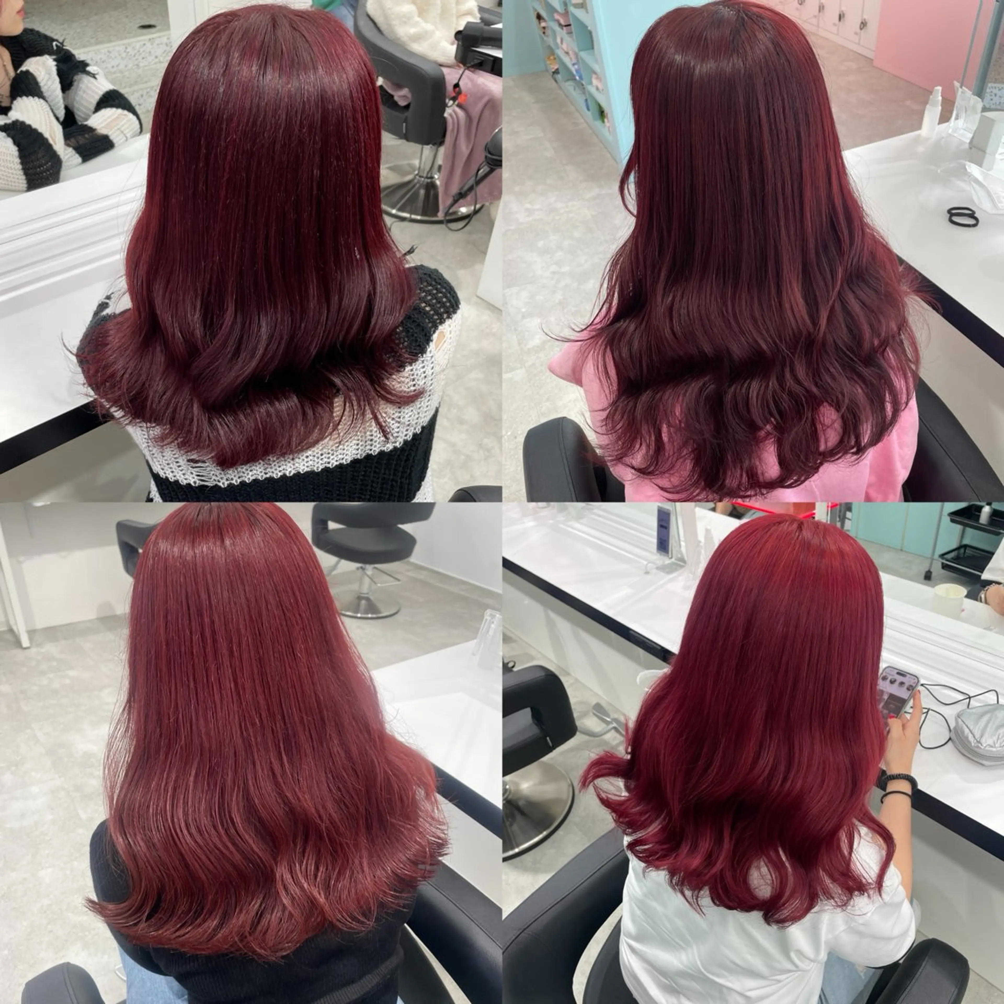 ロング カラー 履歴修正屋さん／ ブロンド／ホワイトのヘアスタイル