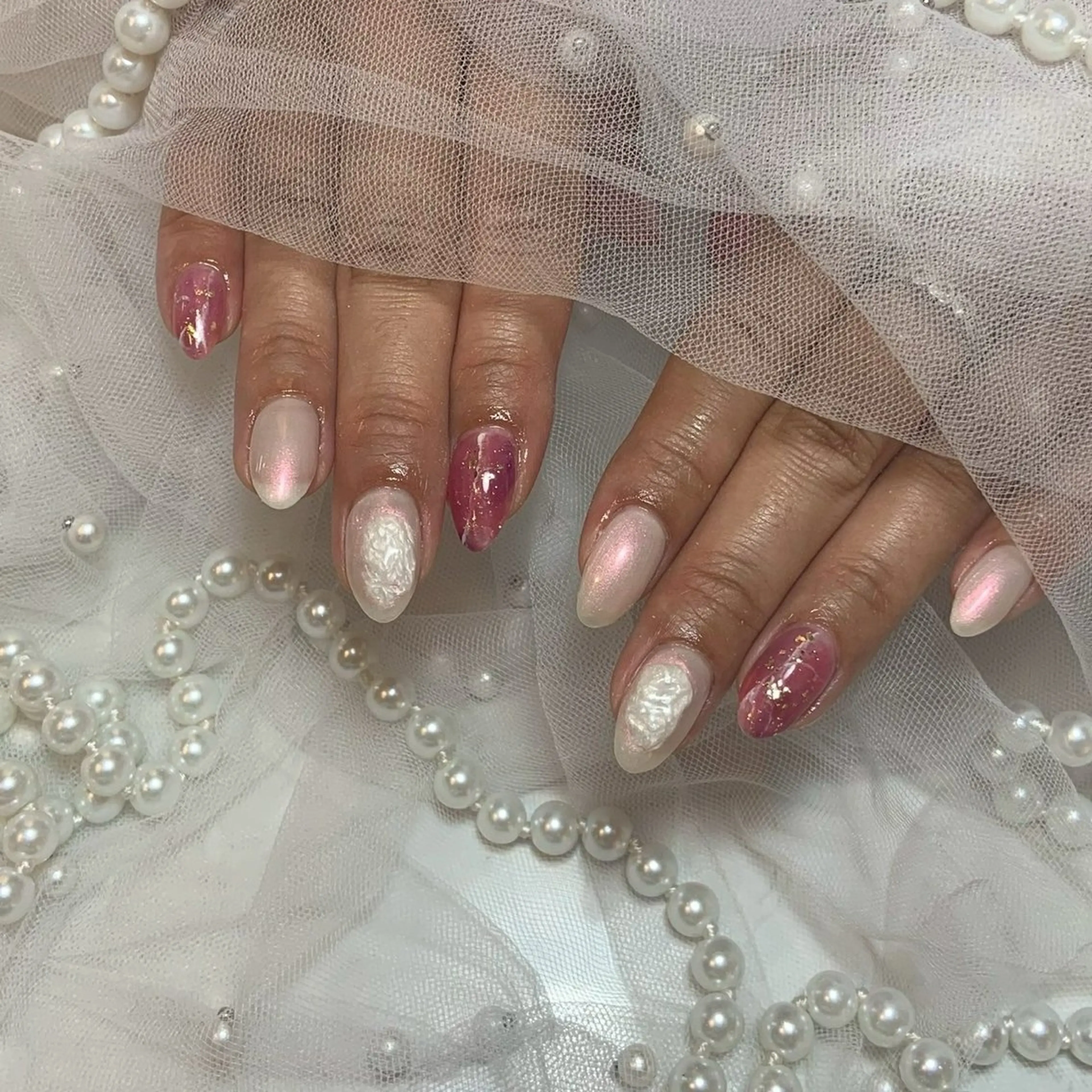 ネイル 大理石ネイル(マーブル) ハンドネイル D.d ririaのネイルデザイン