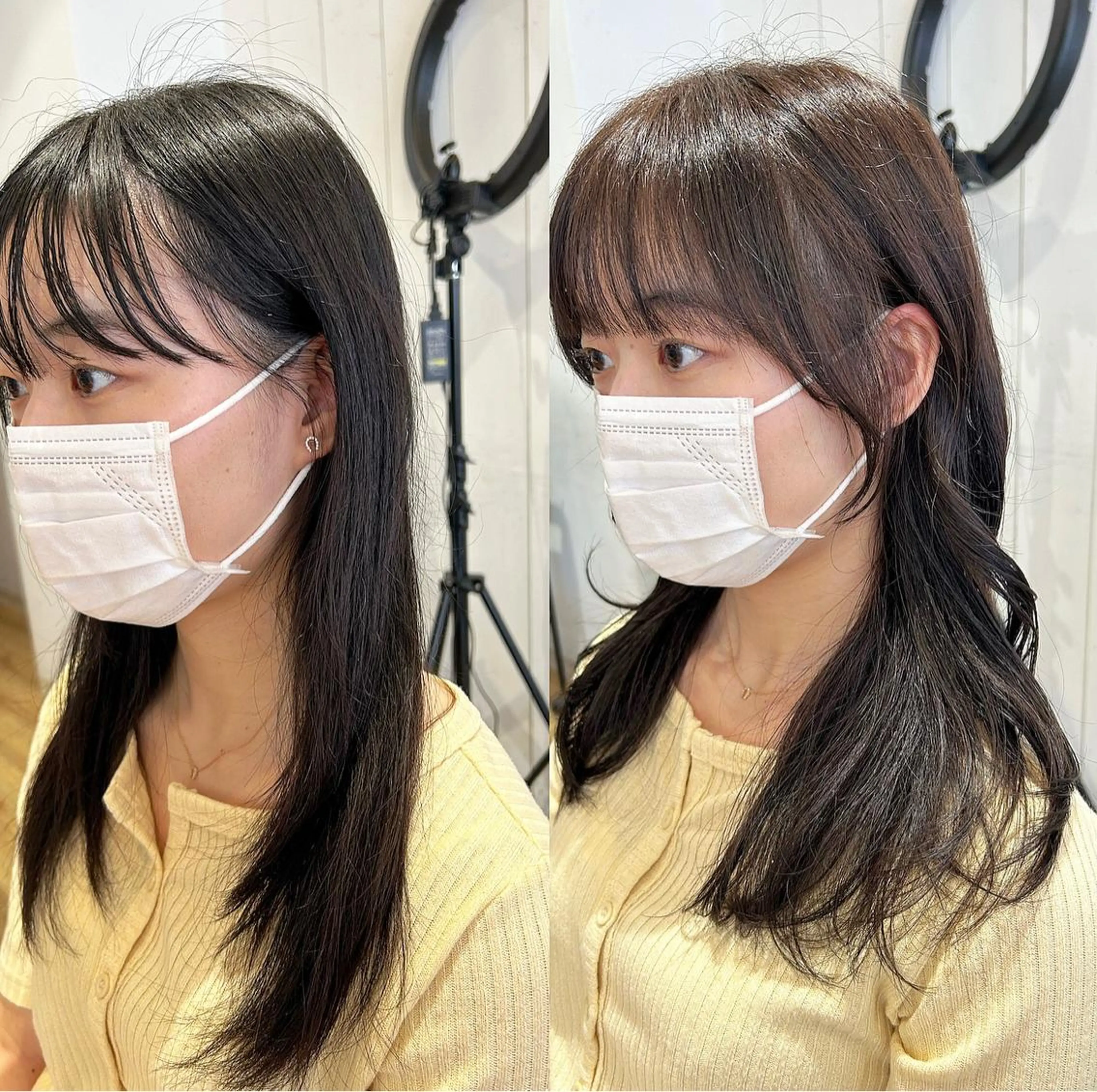 ロング カット 🫧顔周りカット 🫧樫村優香のヘアスタイル