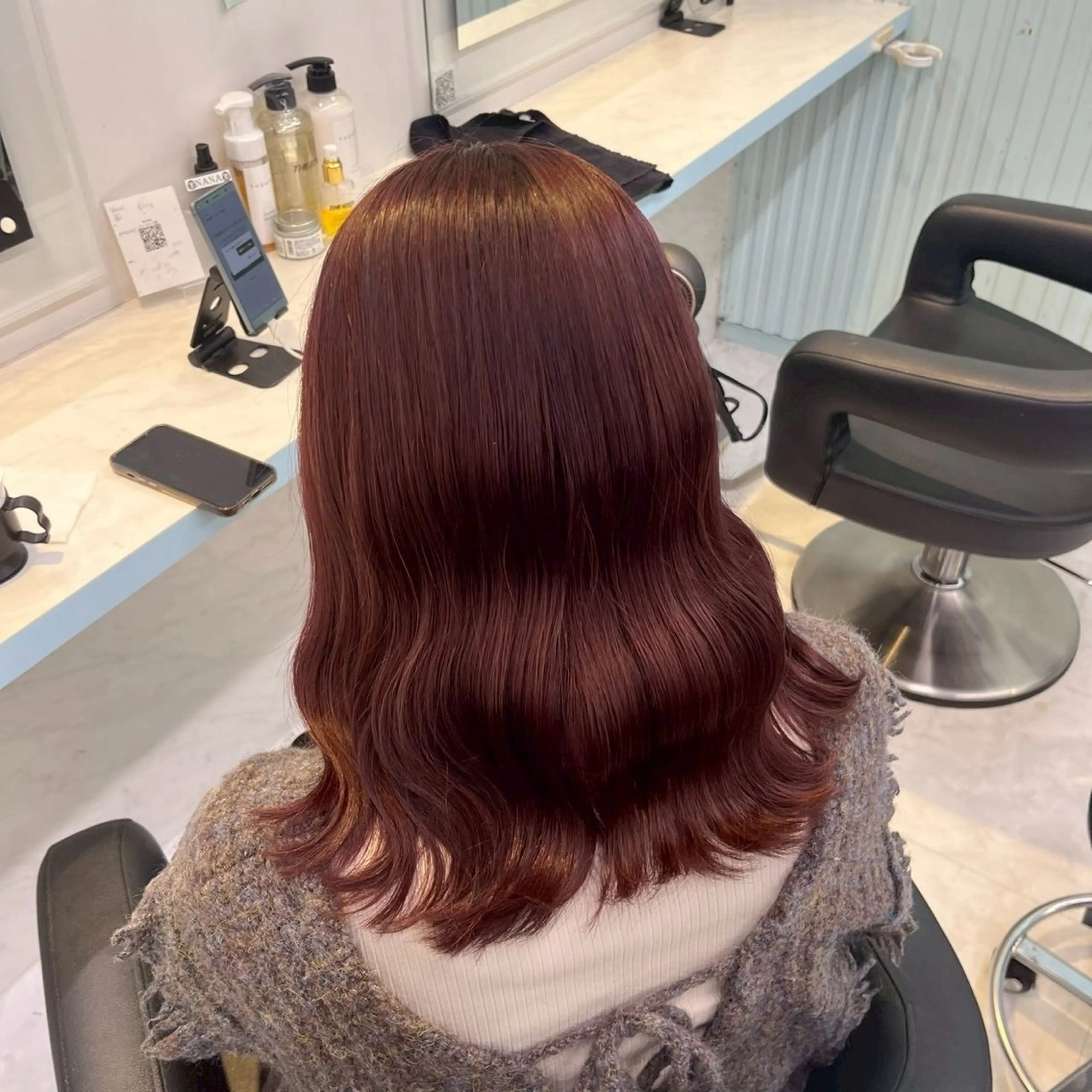 カラー ブリーチ ダブルカラー ブリーチなしカラー ヘアカラー 鈴木 紅葉のヘアスタイル