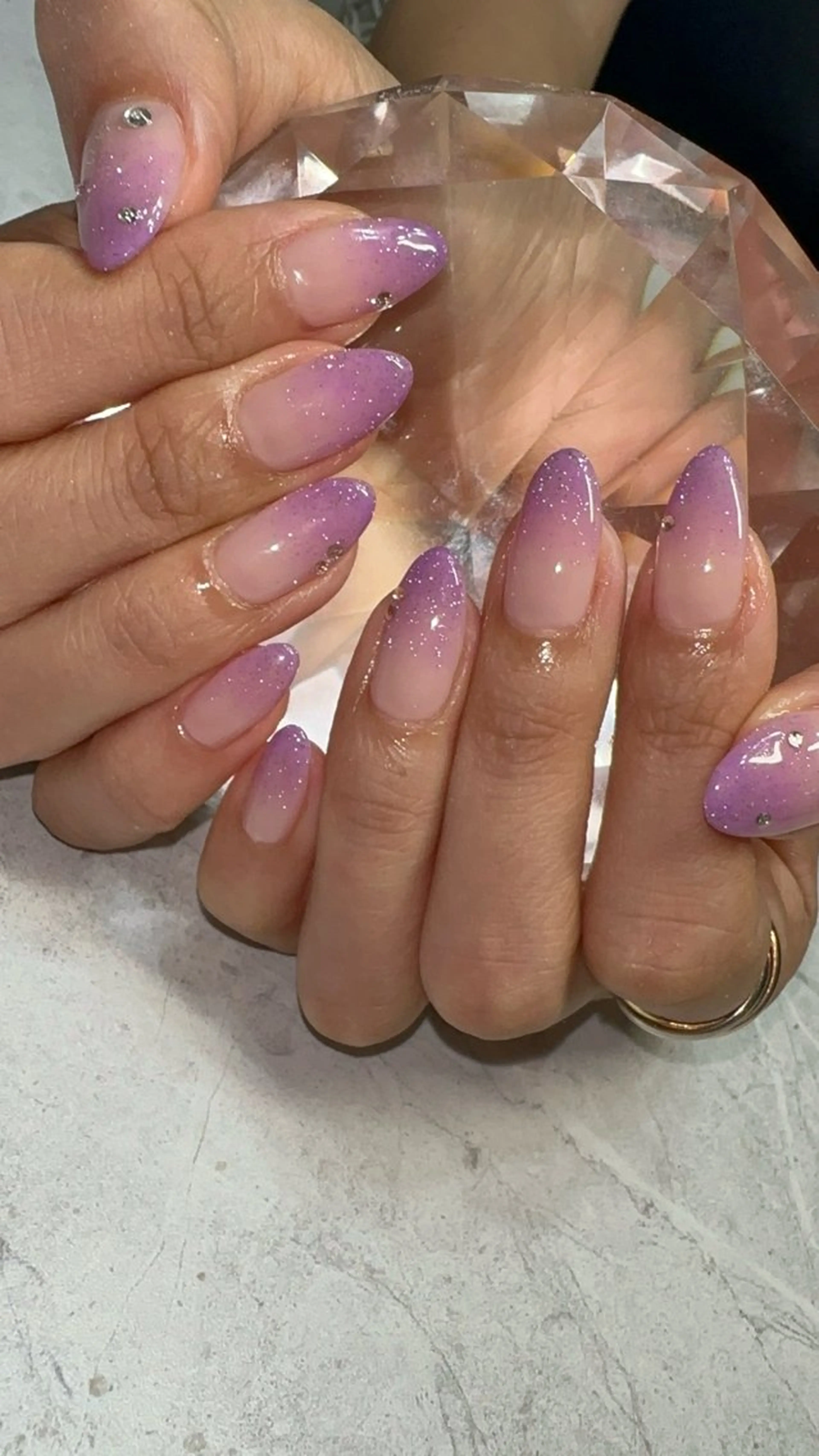 ネイル ラメ(グリッター) ハンドネイル with nail.のネイルデザイン
