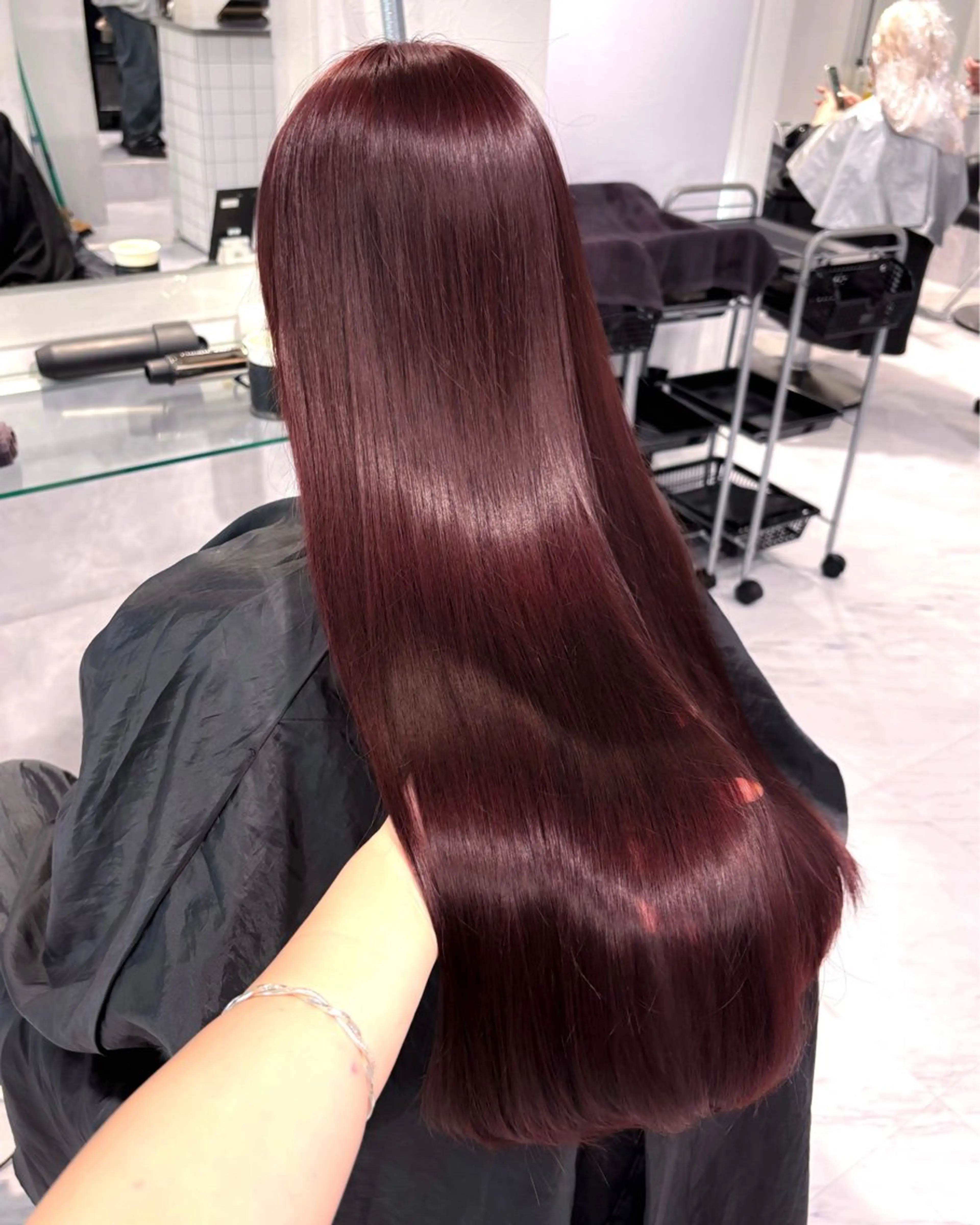 カラー ヘアカラー トリートメント ヘッドスパ ヘアセット 表参道♡暗髪♡ 艶カラー♡アユミのヘアスタイル