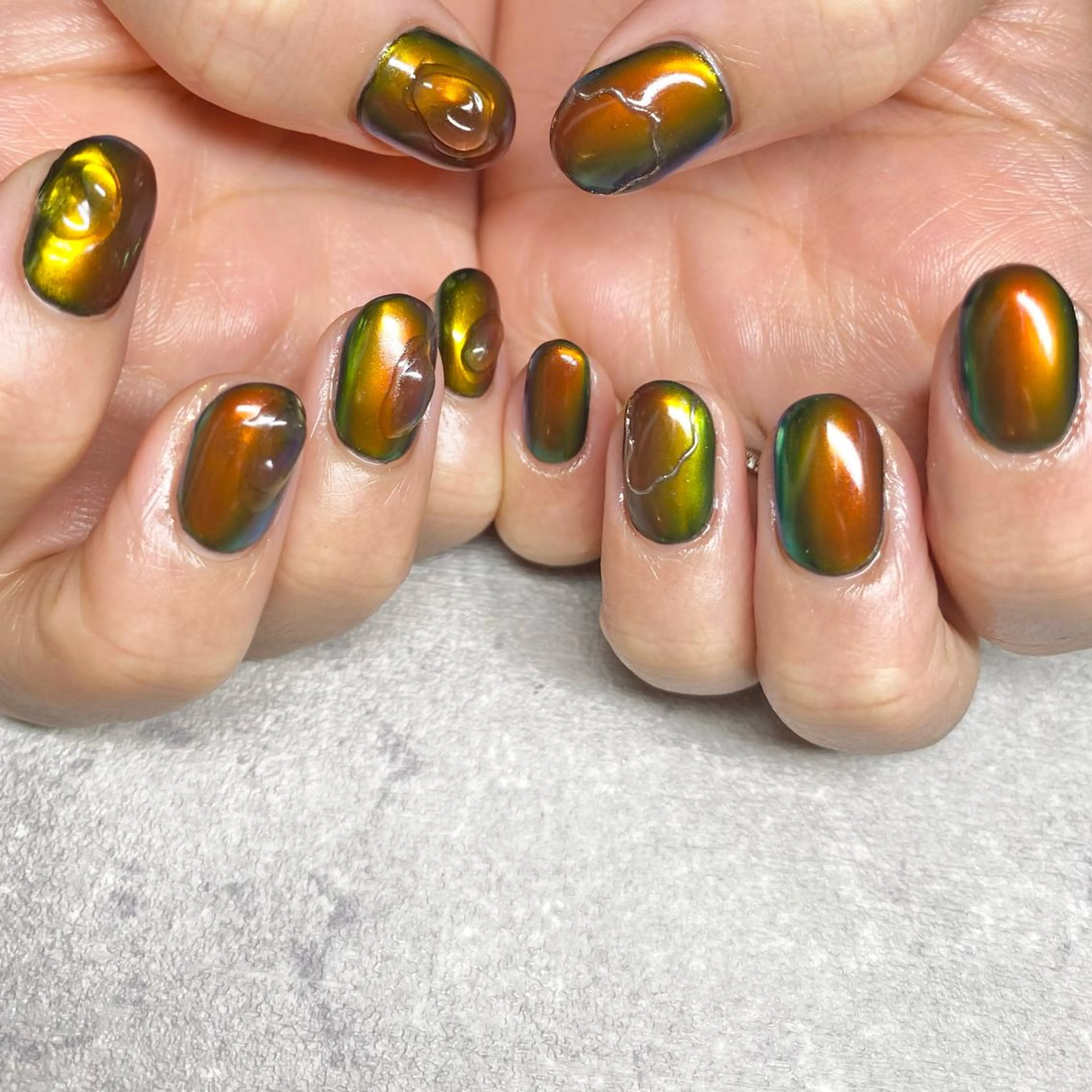 ネイル アートネイル ニュアンスネイル 冬ネイル ハンドネイル 山田 貴子のネイルデザイン