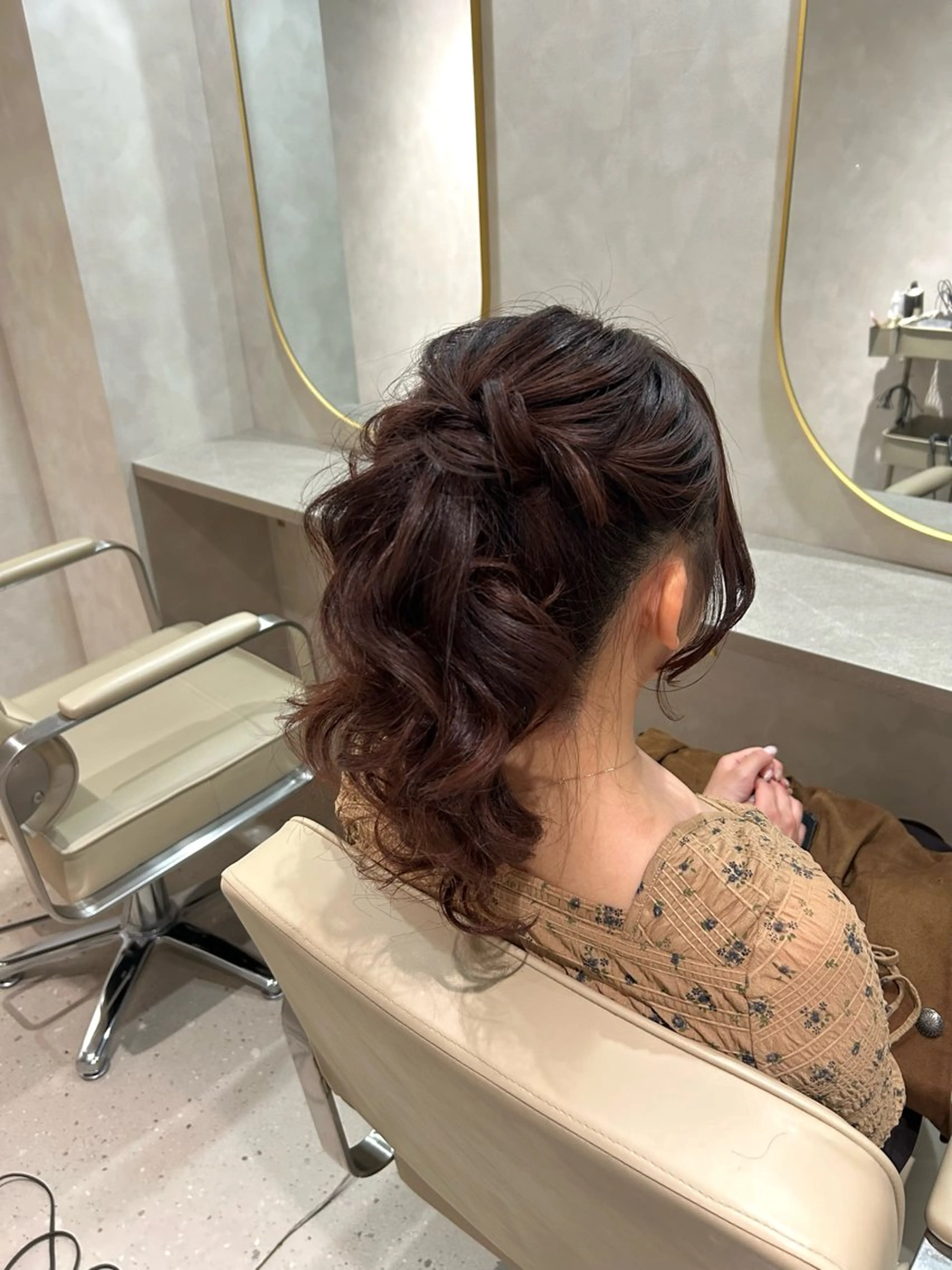 ヘアアレンジ ヘアセット な つ き/ CURE♡のヘアスタイル