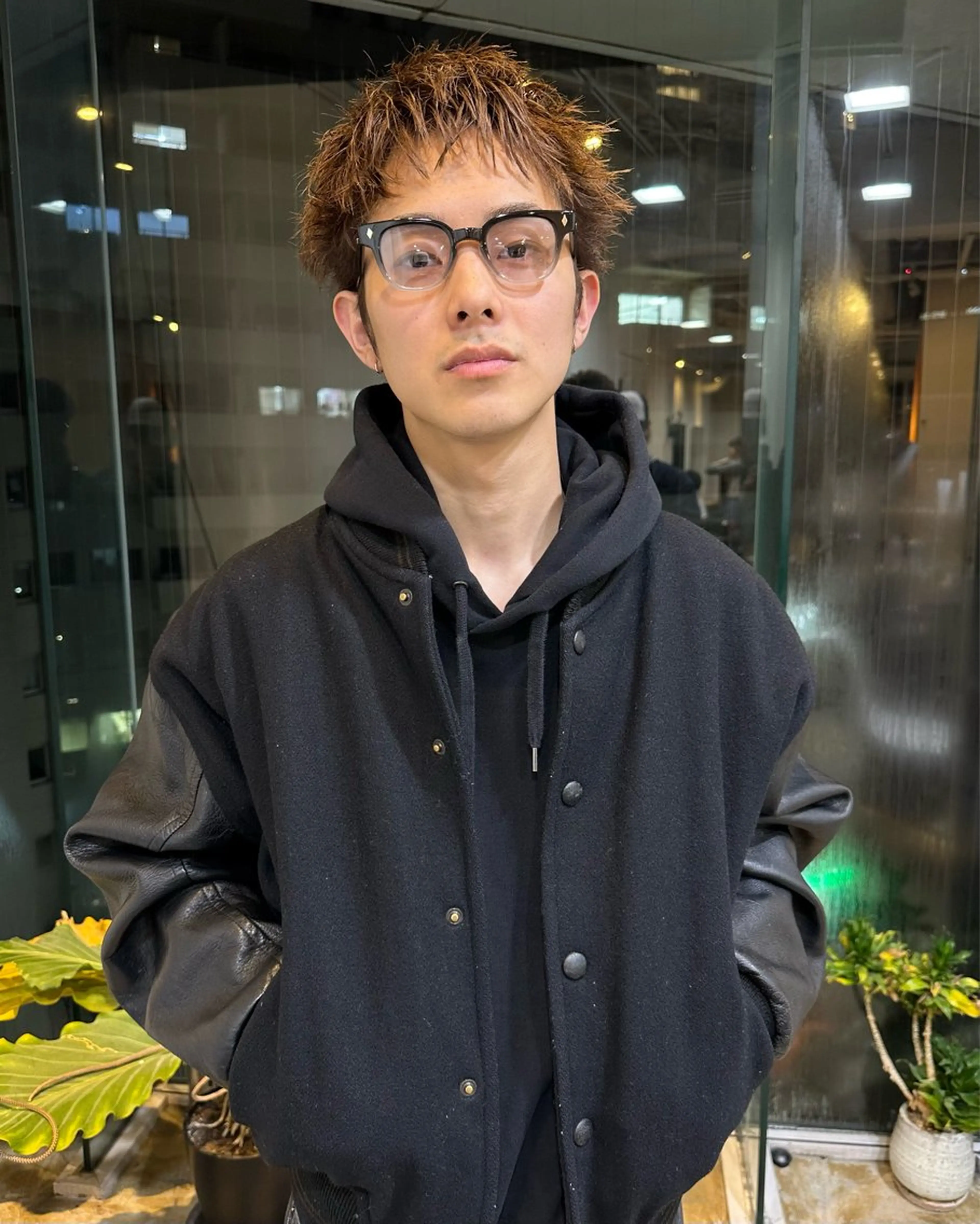 ショート カラー メンズ カット ヘアカラー グランジヘア 無造作ヘアHYUGAのヘアスタイル