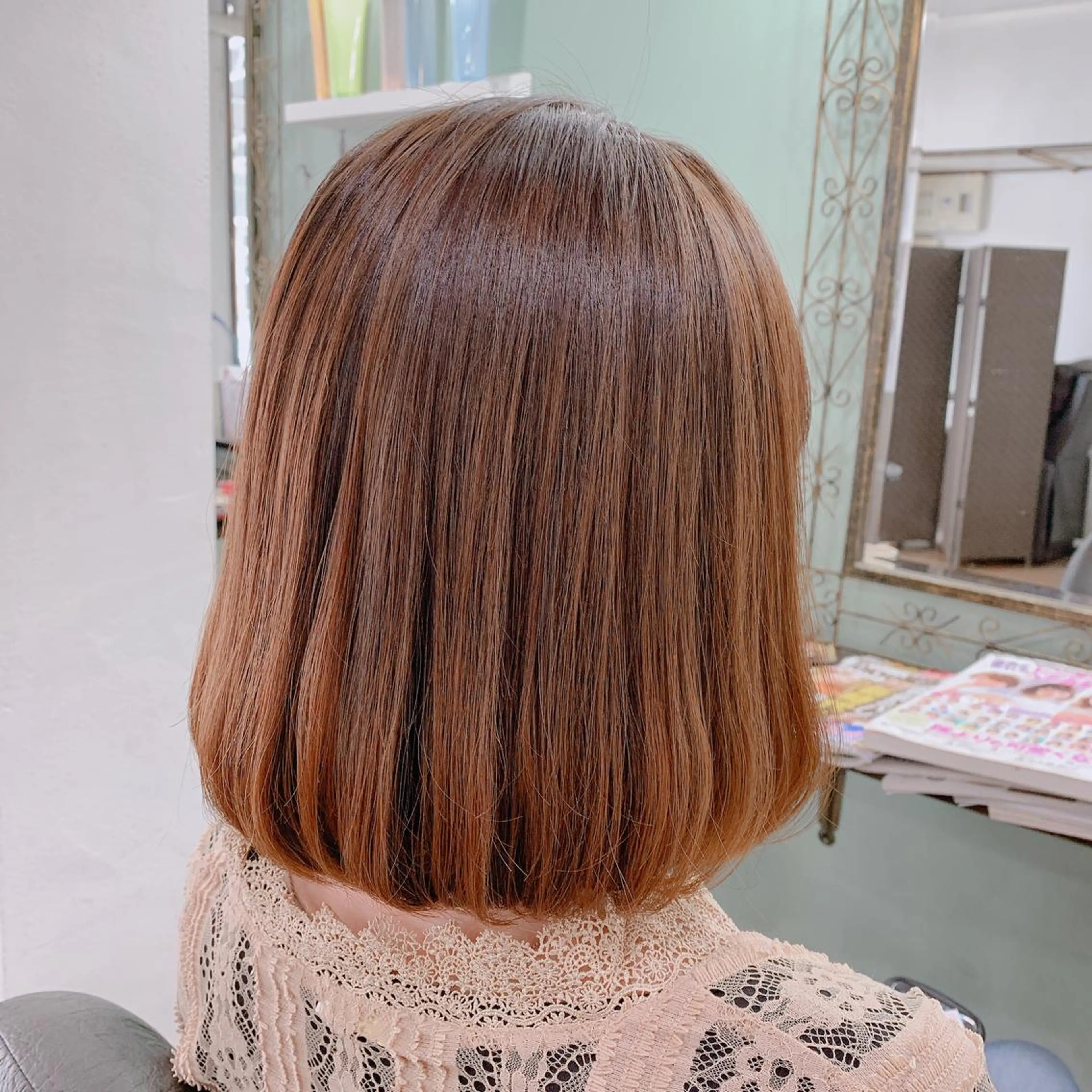 ミディアム カラー R ri R takagiのヘアスタイル