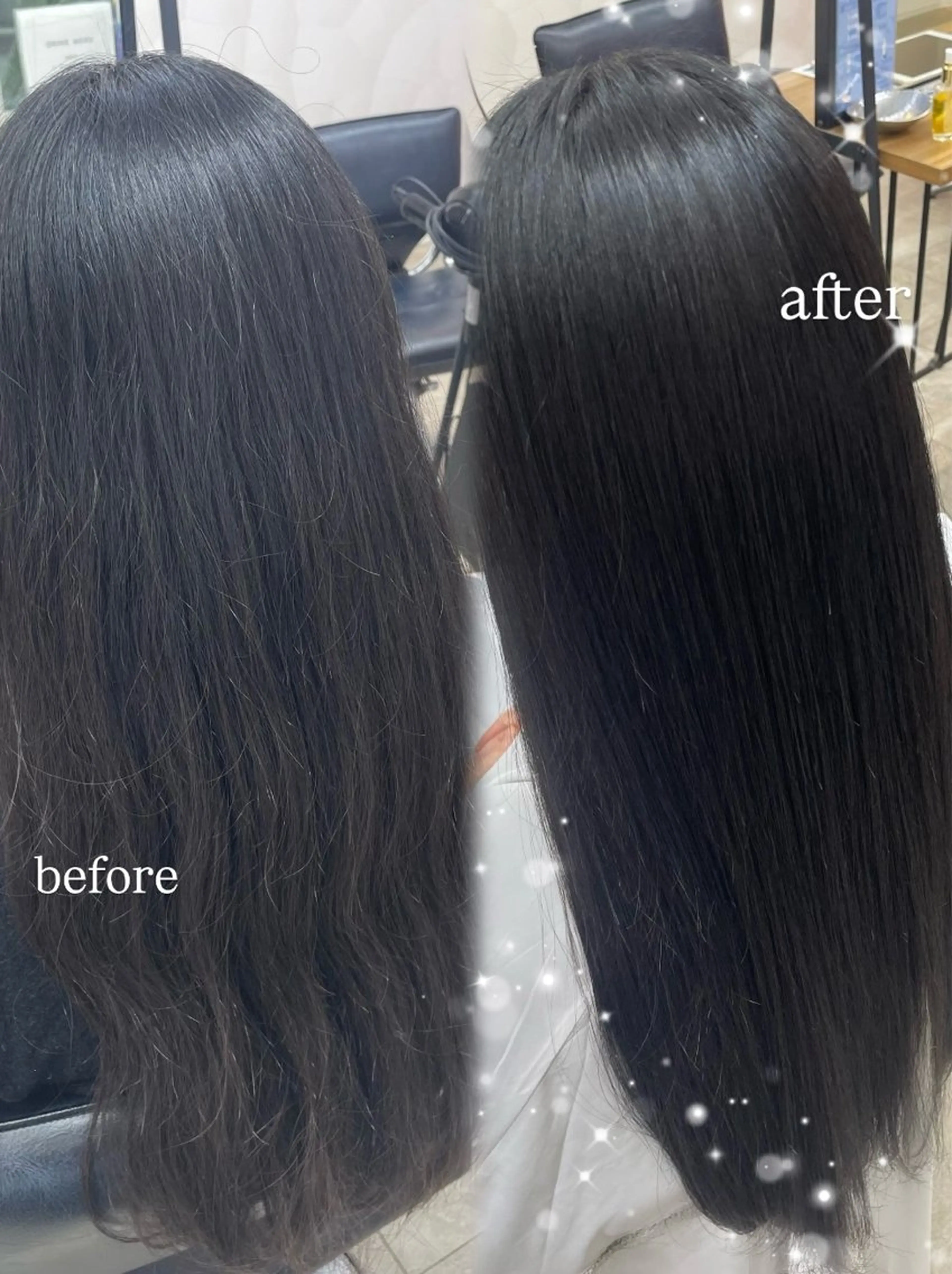 ロング 縮毛矯正 HASHI AYAKAのヘアスタイル