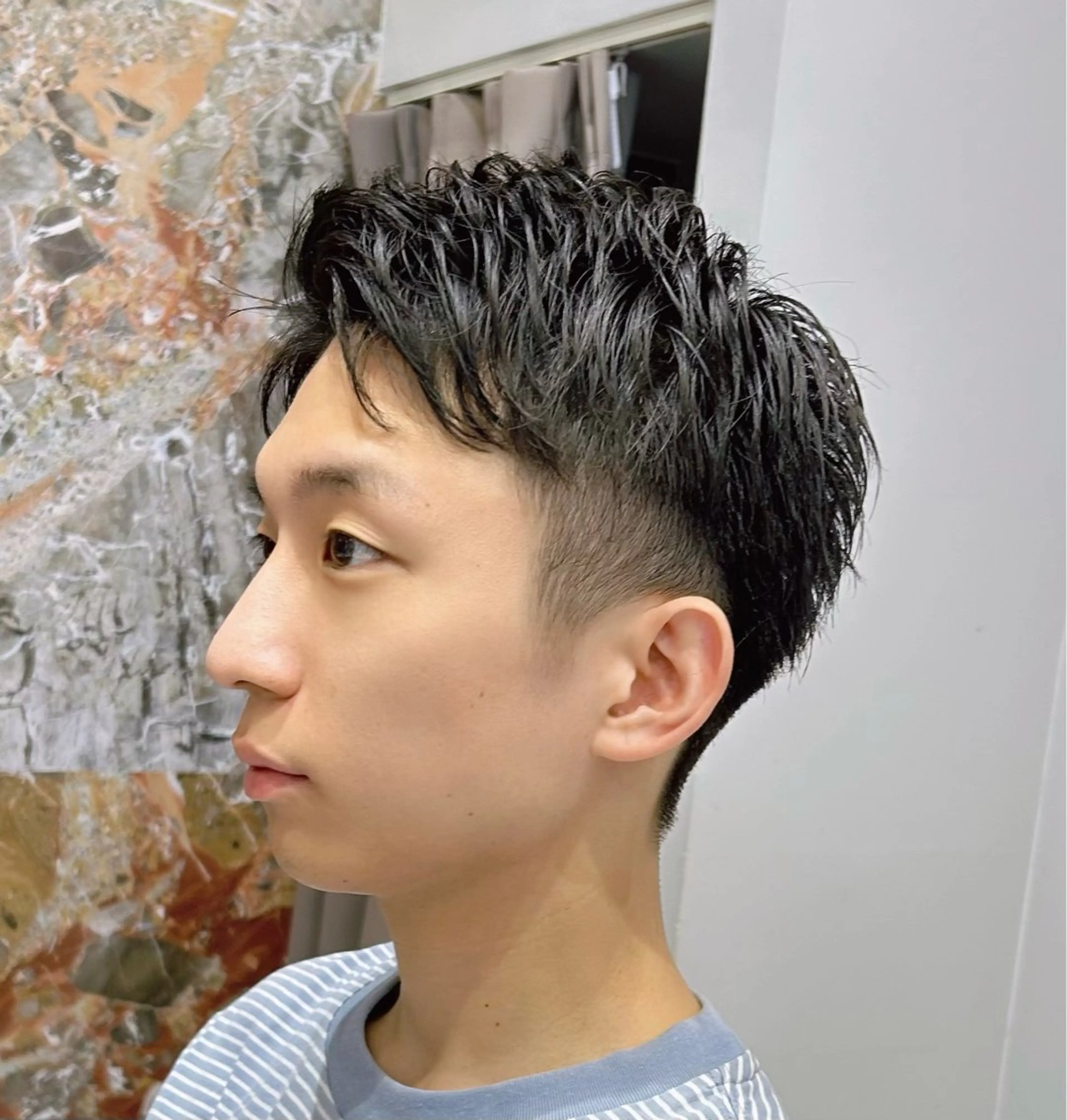 ショート メンズ calna by ELMO  上ノ井のヘアスタイル