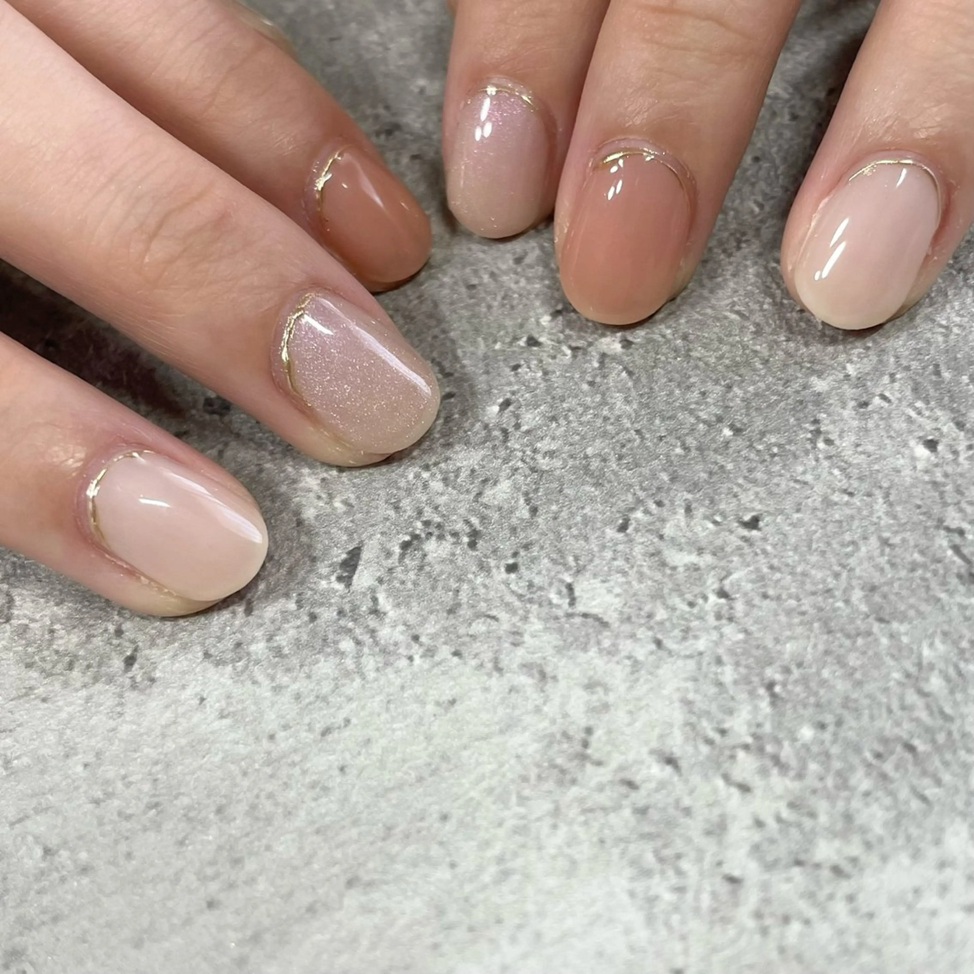 ネイル ジェルネイル シンプルネイル 東 千夏のネイルデザイン