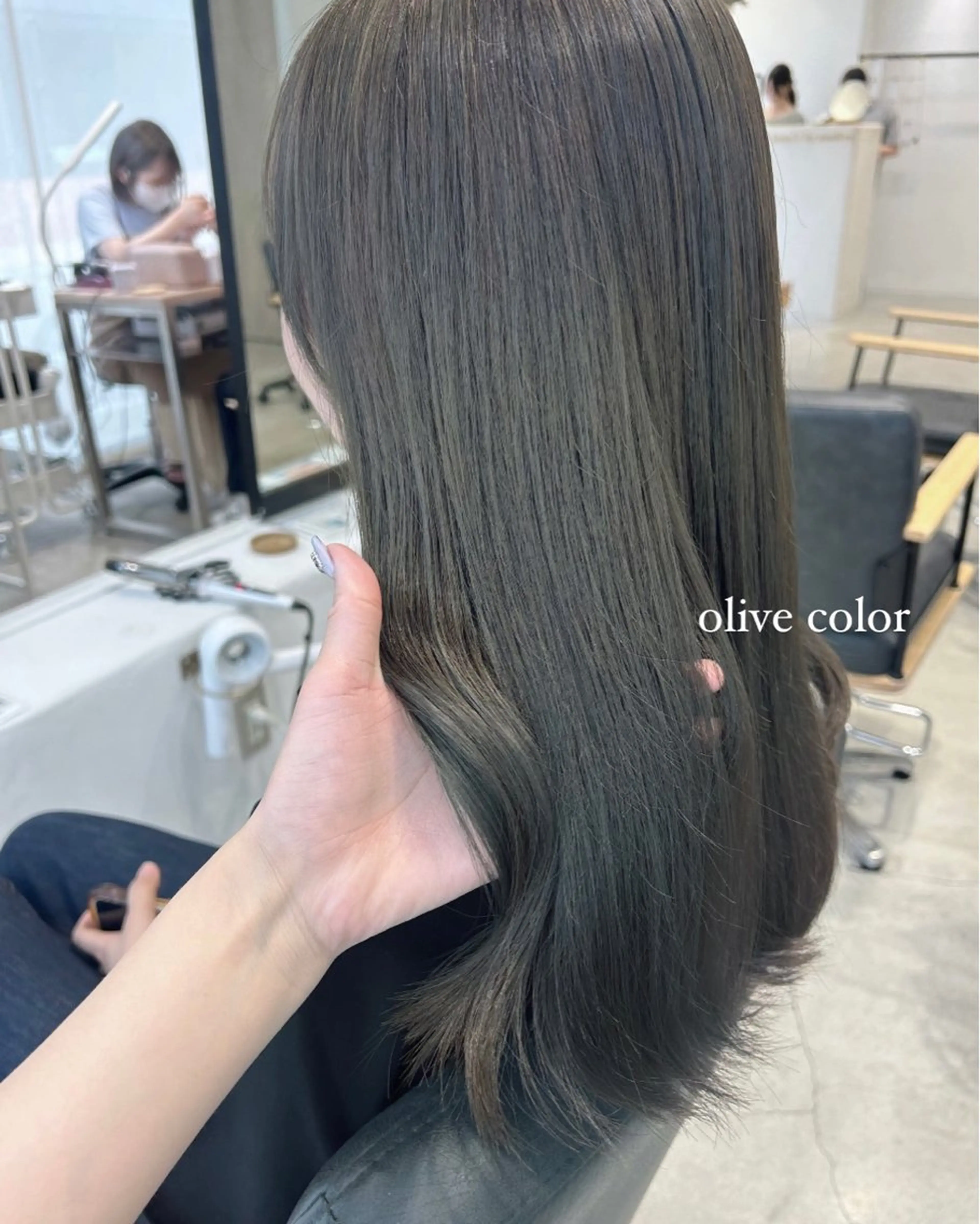 ロング カラー カット ヘアカラー トリートメント 顔周り/レイヤー 🤍マリノのヘアスタイル